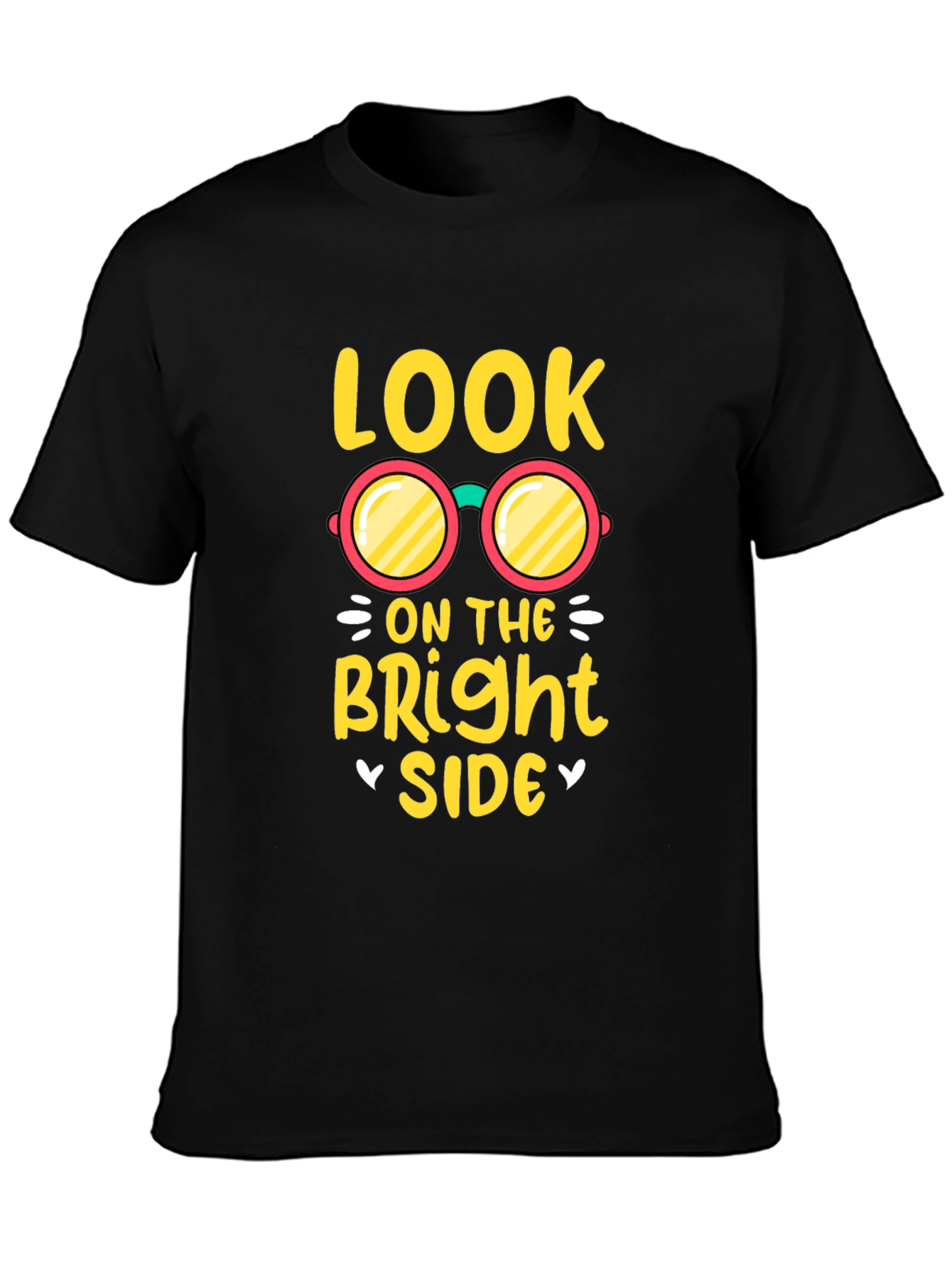 Look on the Bright Side Black T-Shirt