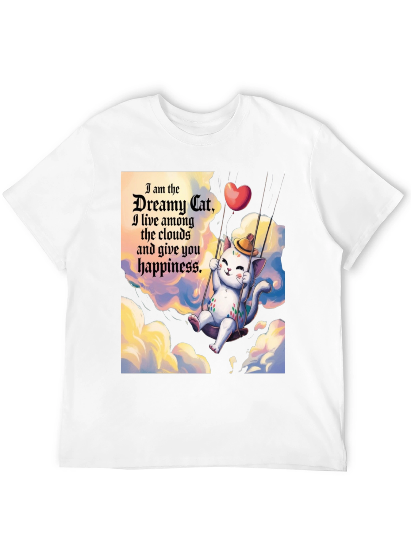 Dreamy Cat T-Shirt - Cloud Happiness