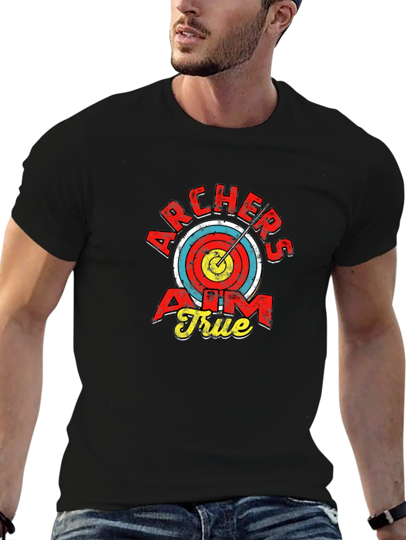 Archers Aim True T-Shirt - Retro Archery Tee