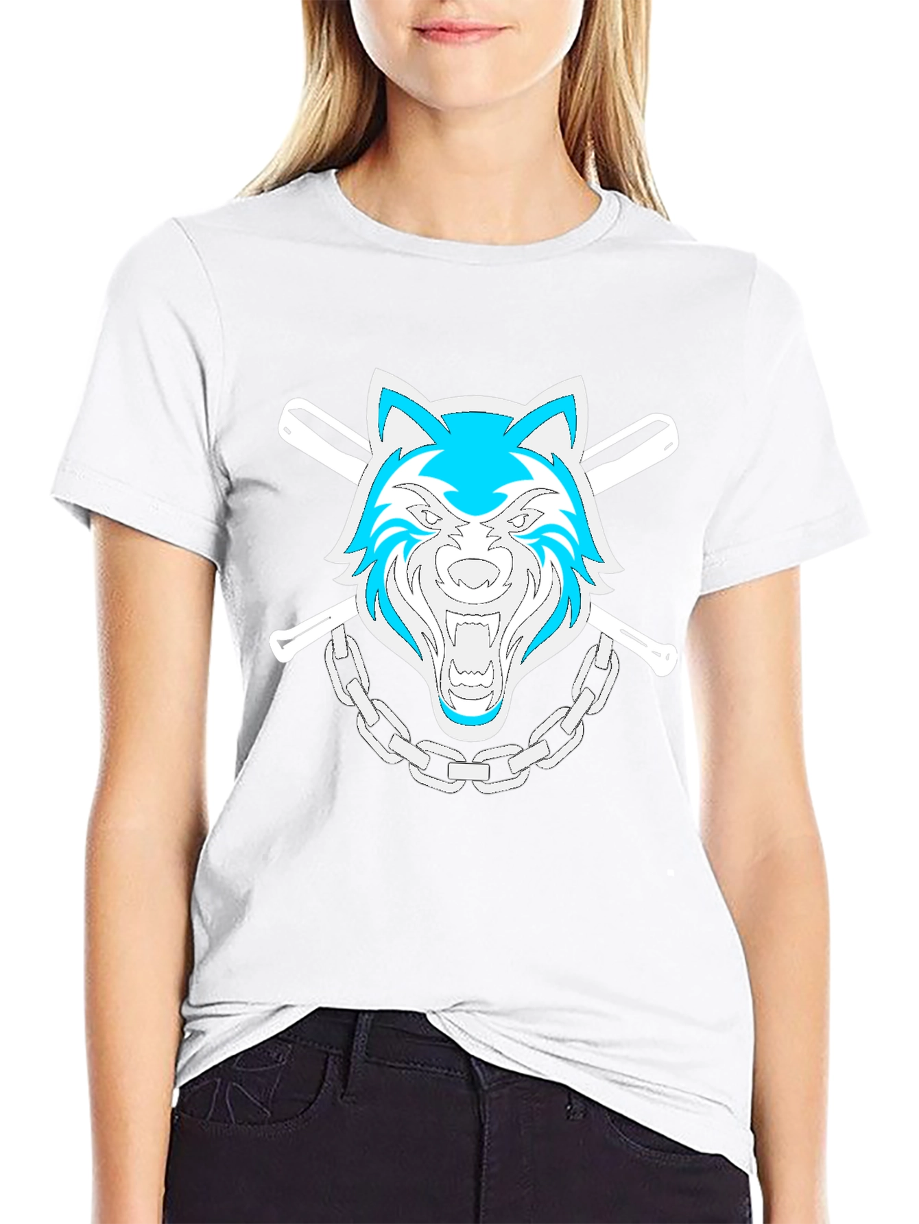 Wolf Pack Graphic Tee - Baseball Bats & Chain