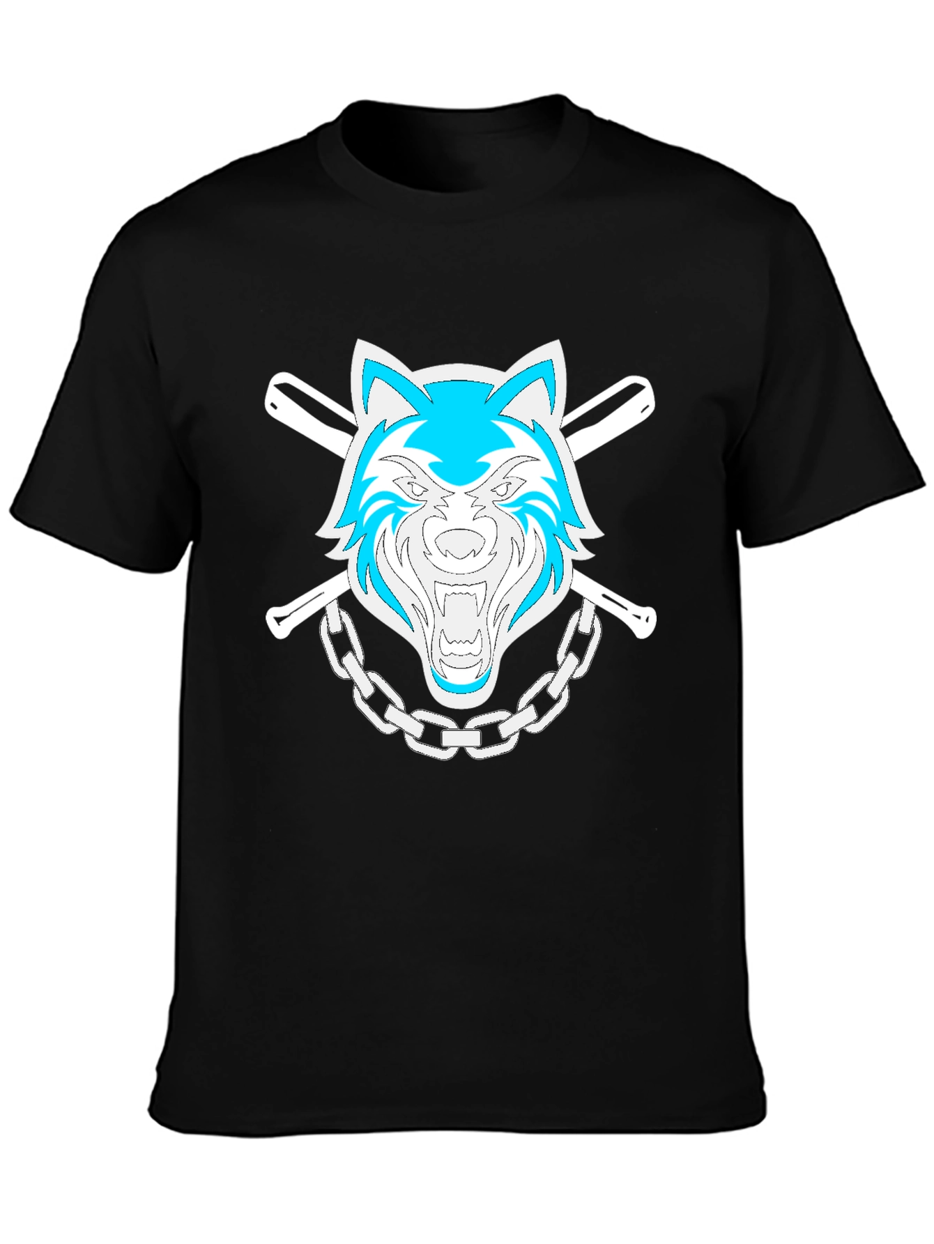 Wolf Pack Graphic Tee - Baseball Bats & Chain