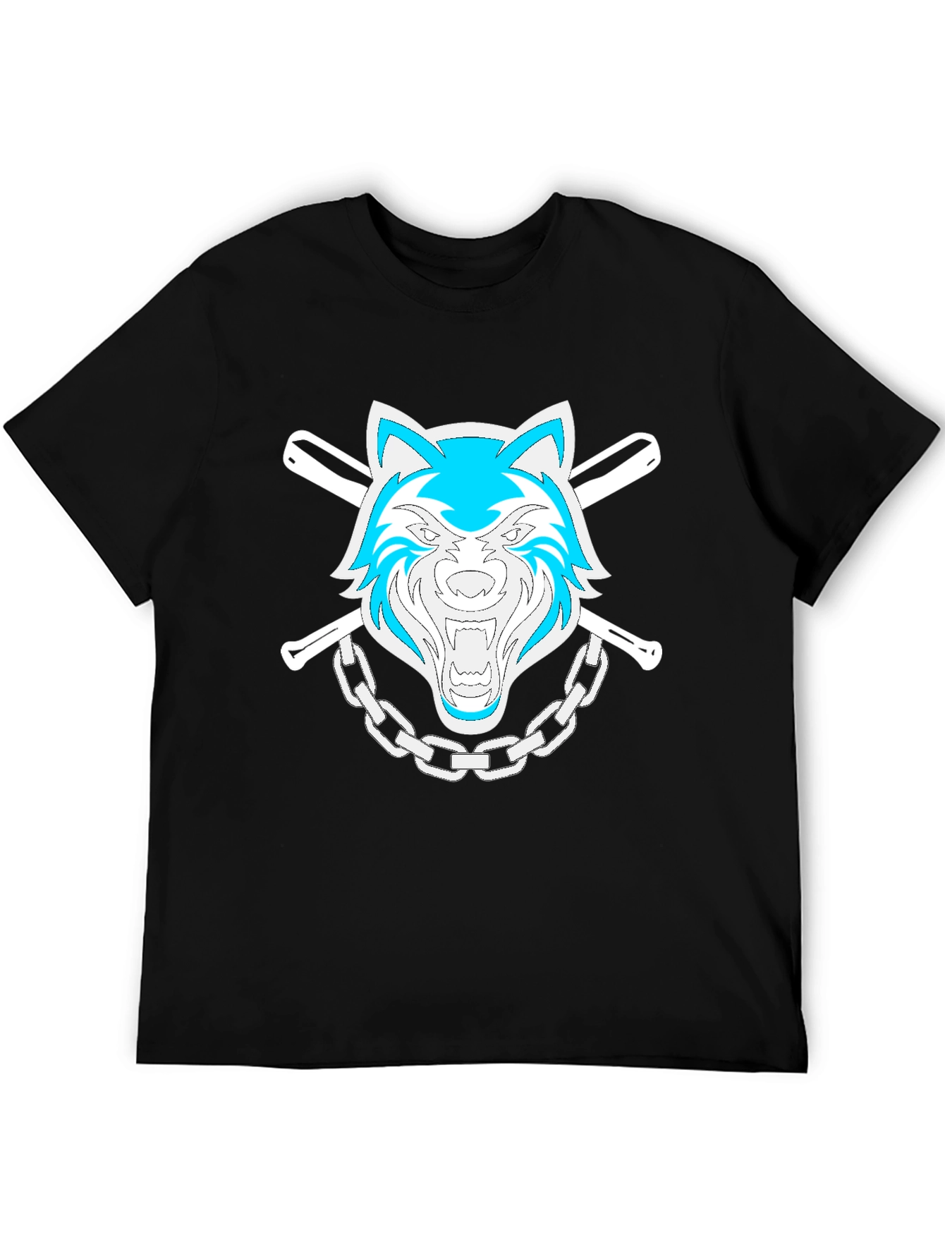 Wolf Pack Graphic Tee - Baseball Bats & Chain