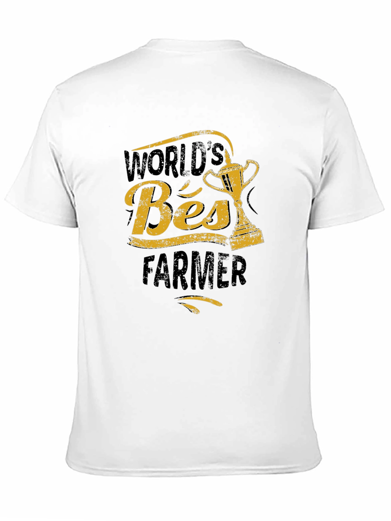 Worlds Best Farmer Graphic T-Shirt - Black