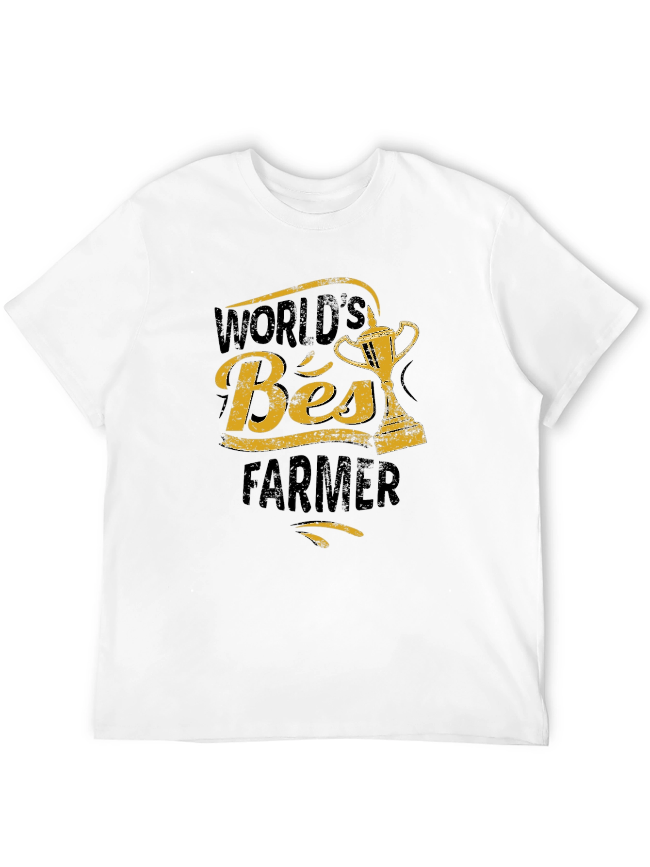 Worlds Best Farmer Graphic T-Shirt - Black