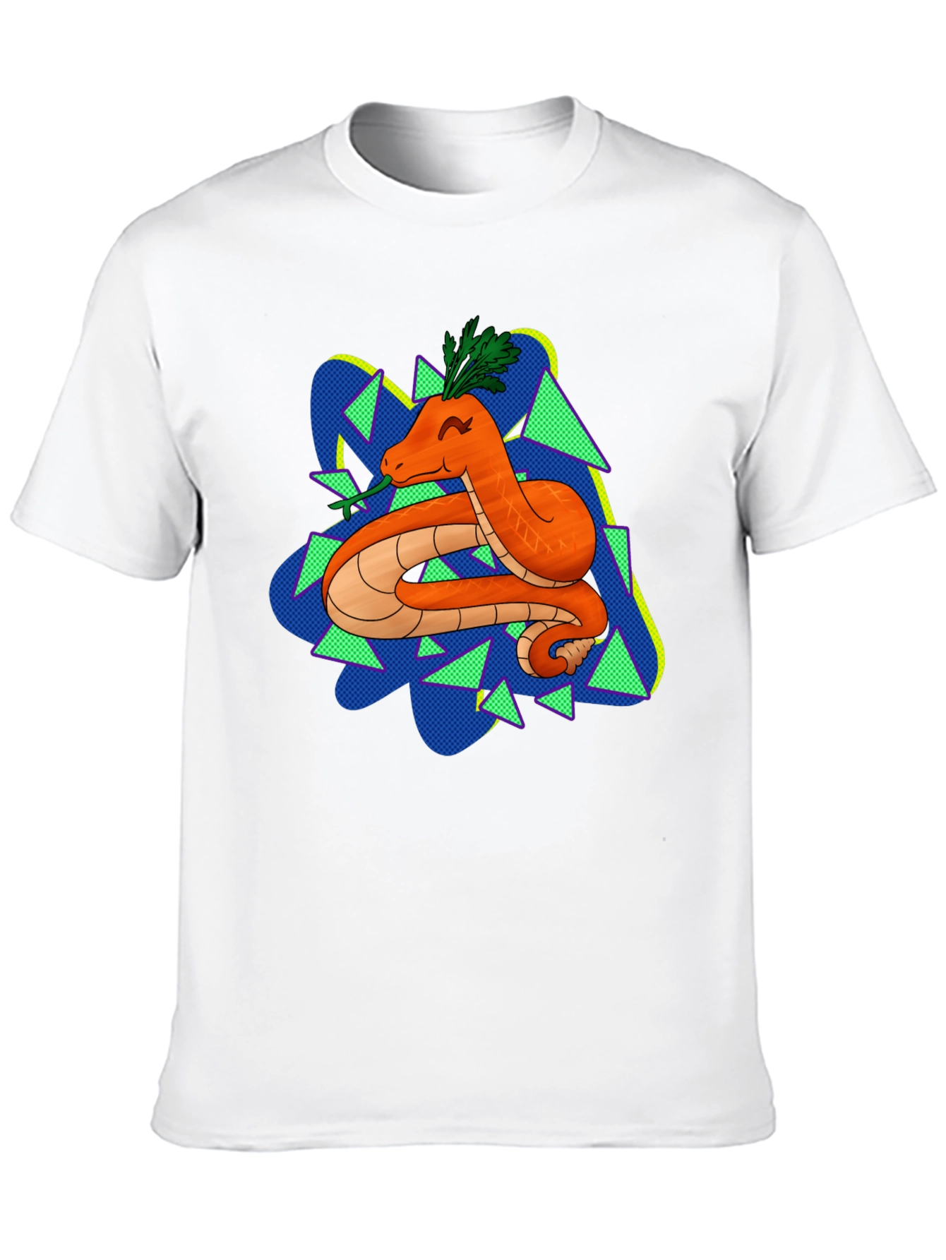 Carrot Snake Graphic T-Shirt - Quirky & Fun Design