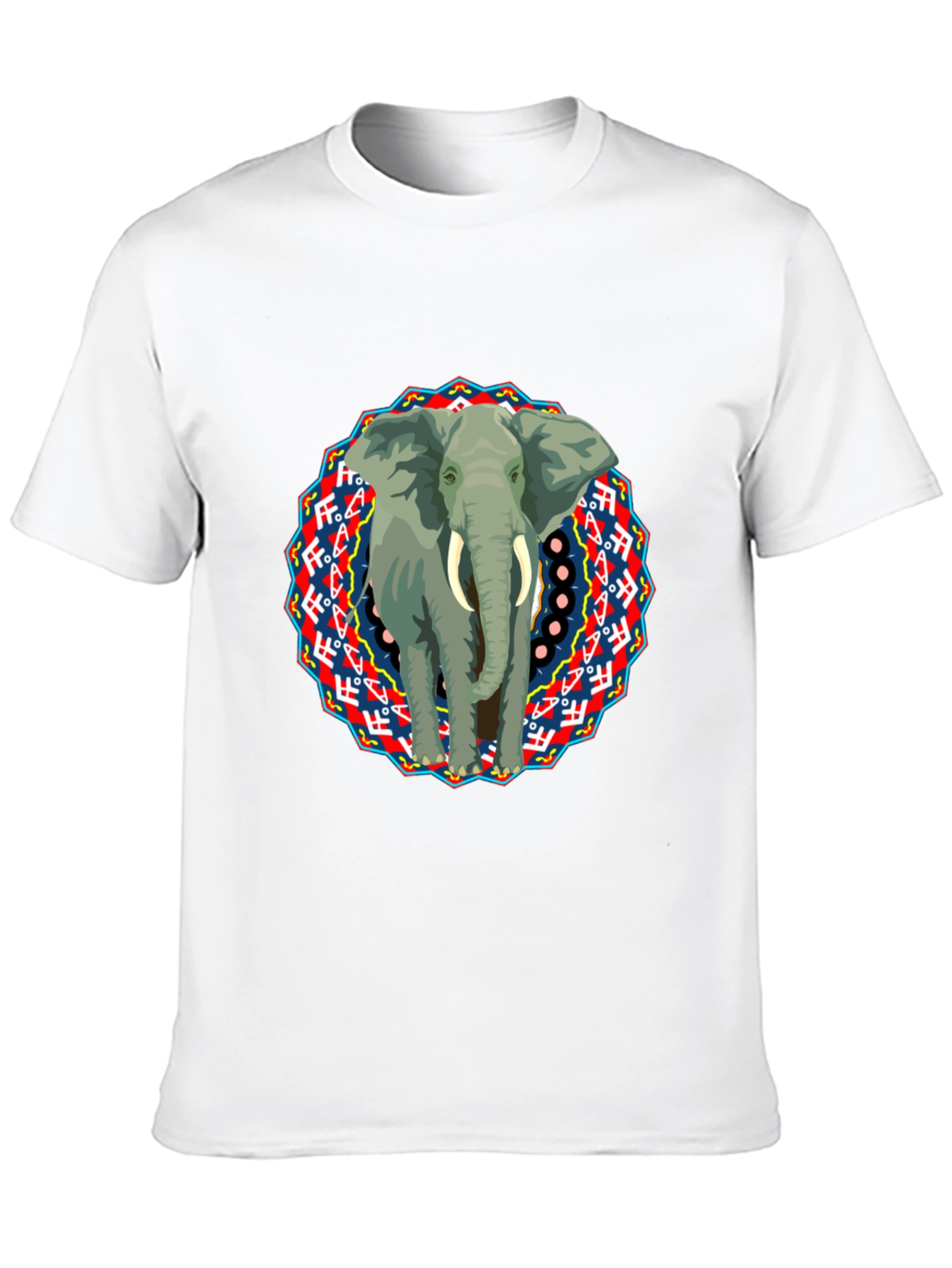 Elephant Mandala Graphic T-Shirt