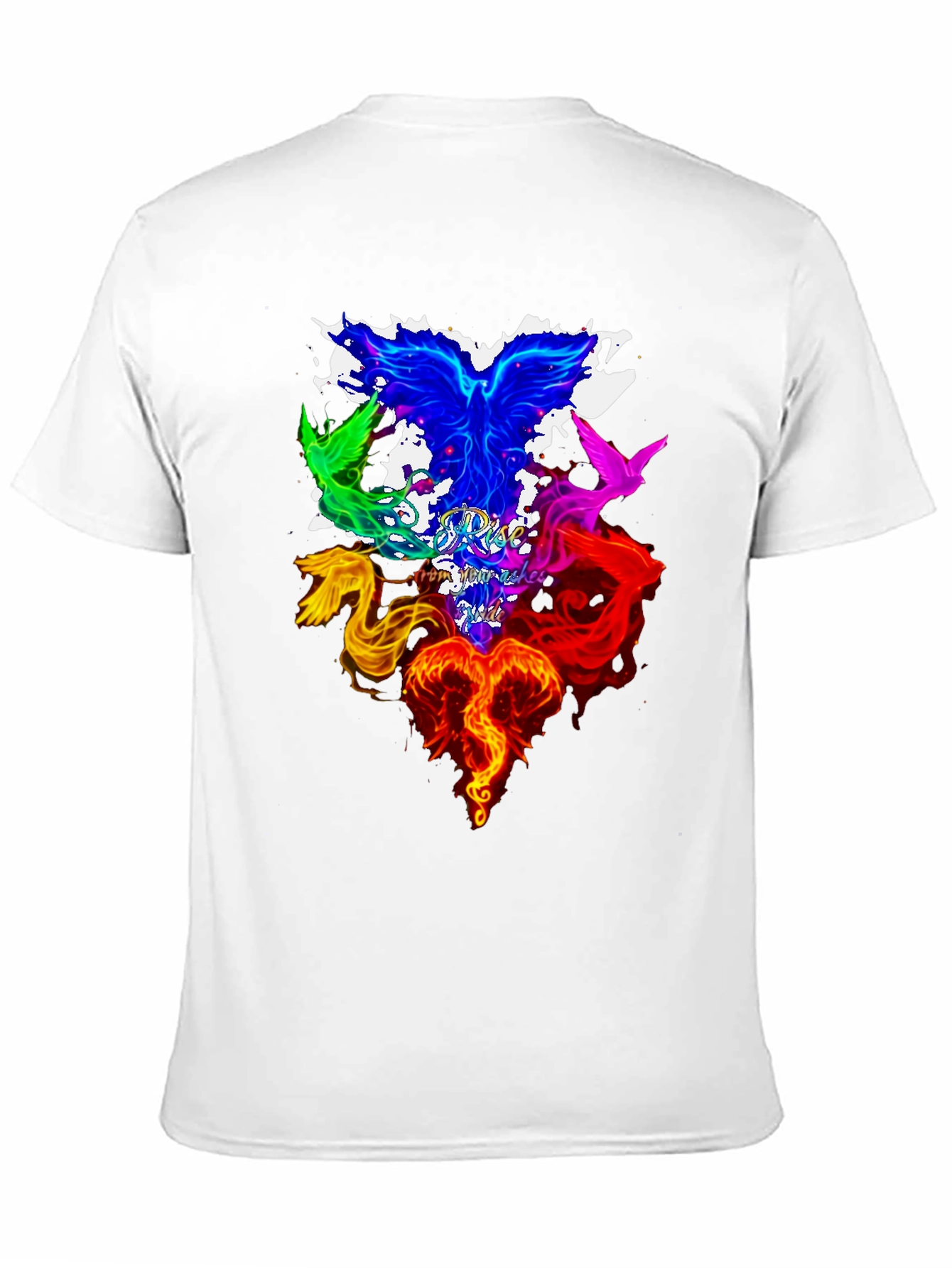Phoenix Firebird Rise From Ashes Graphic T-Shirt