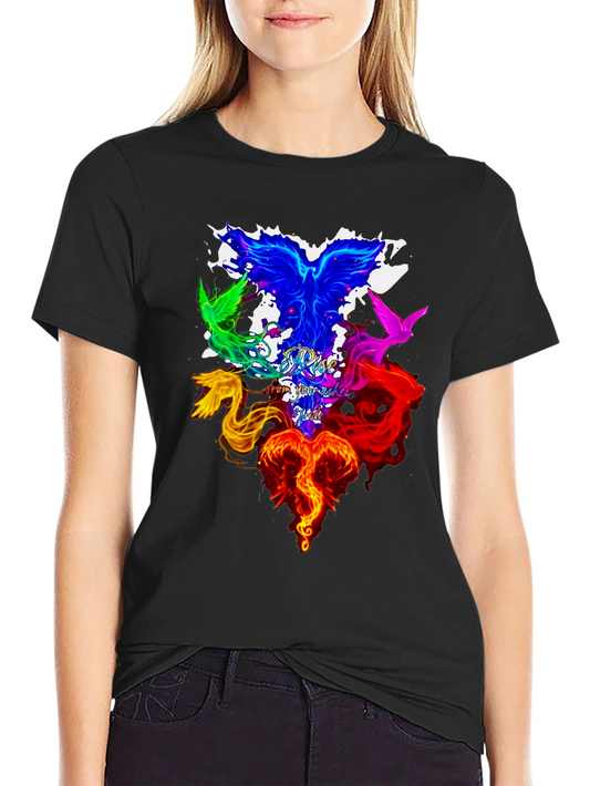 Phoenix Firebird Rise From Ashes Graphic T-Shirt