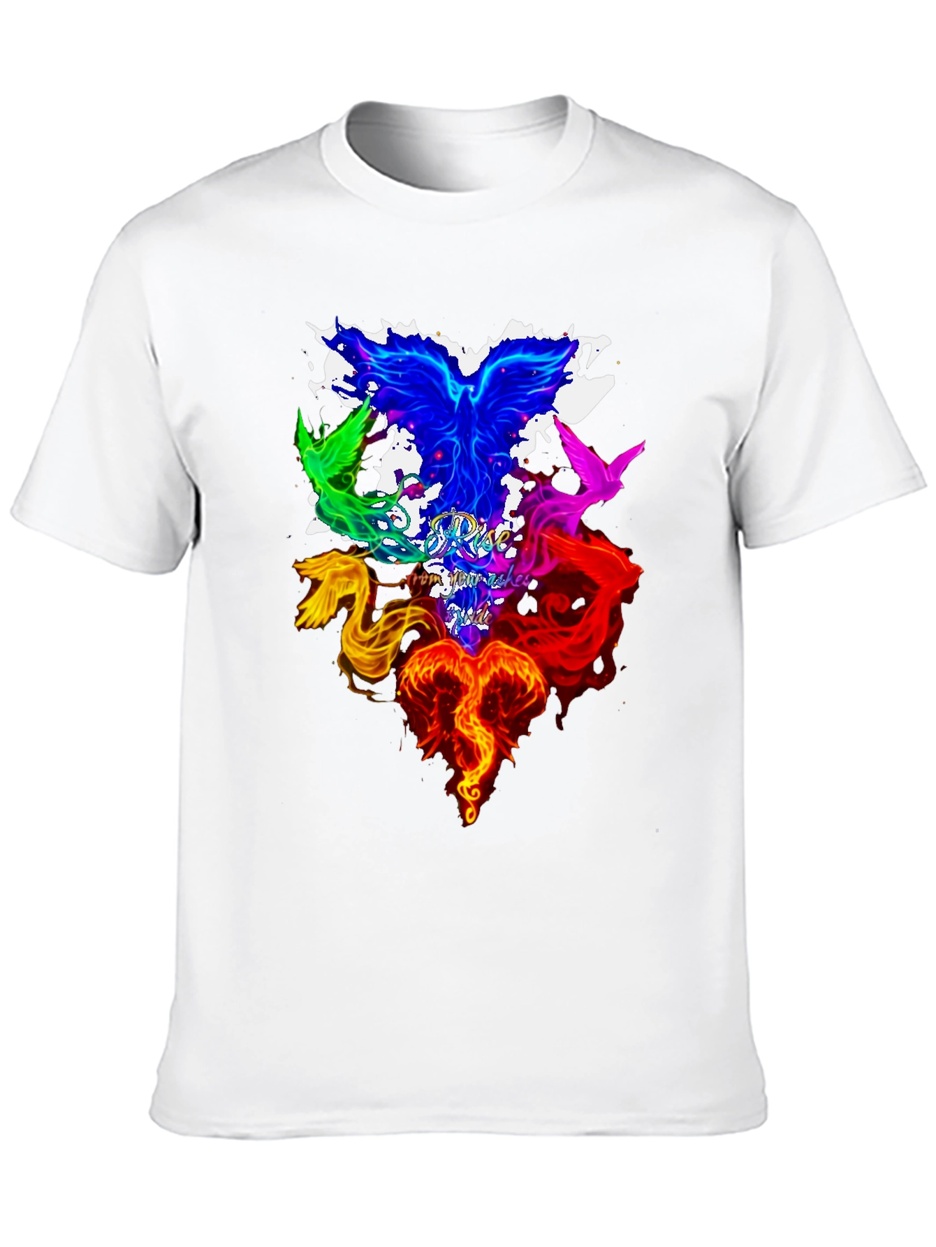 Phoenix Firebird Rise From Ashes Graphic T-Shirt