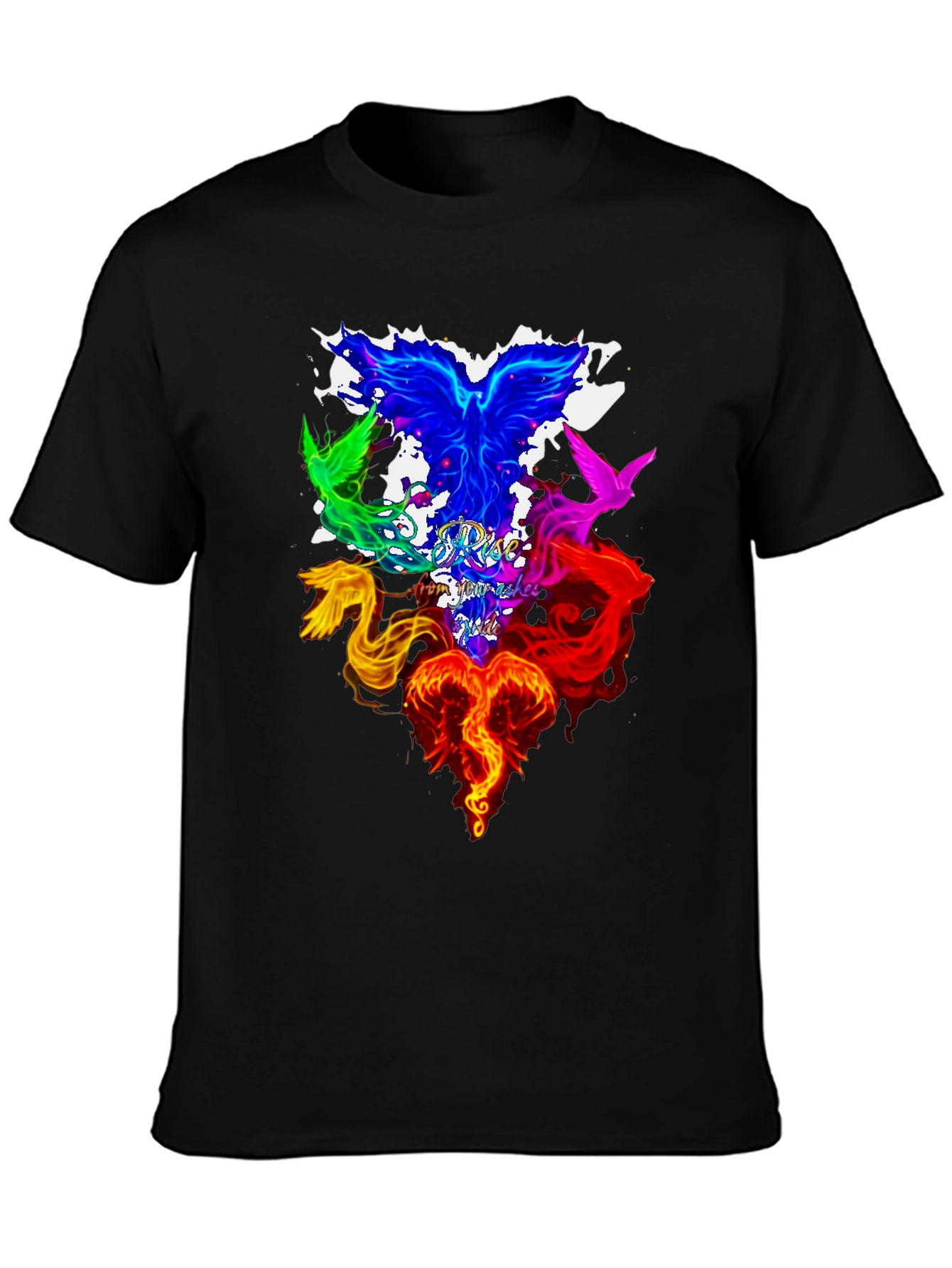 Phoenix Firebird Rise From Ashes Graphic T-Shirt