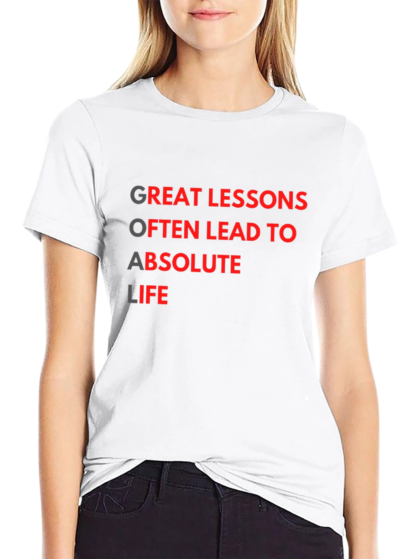 Motivational Goal Getter Black T-Shirt