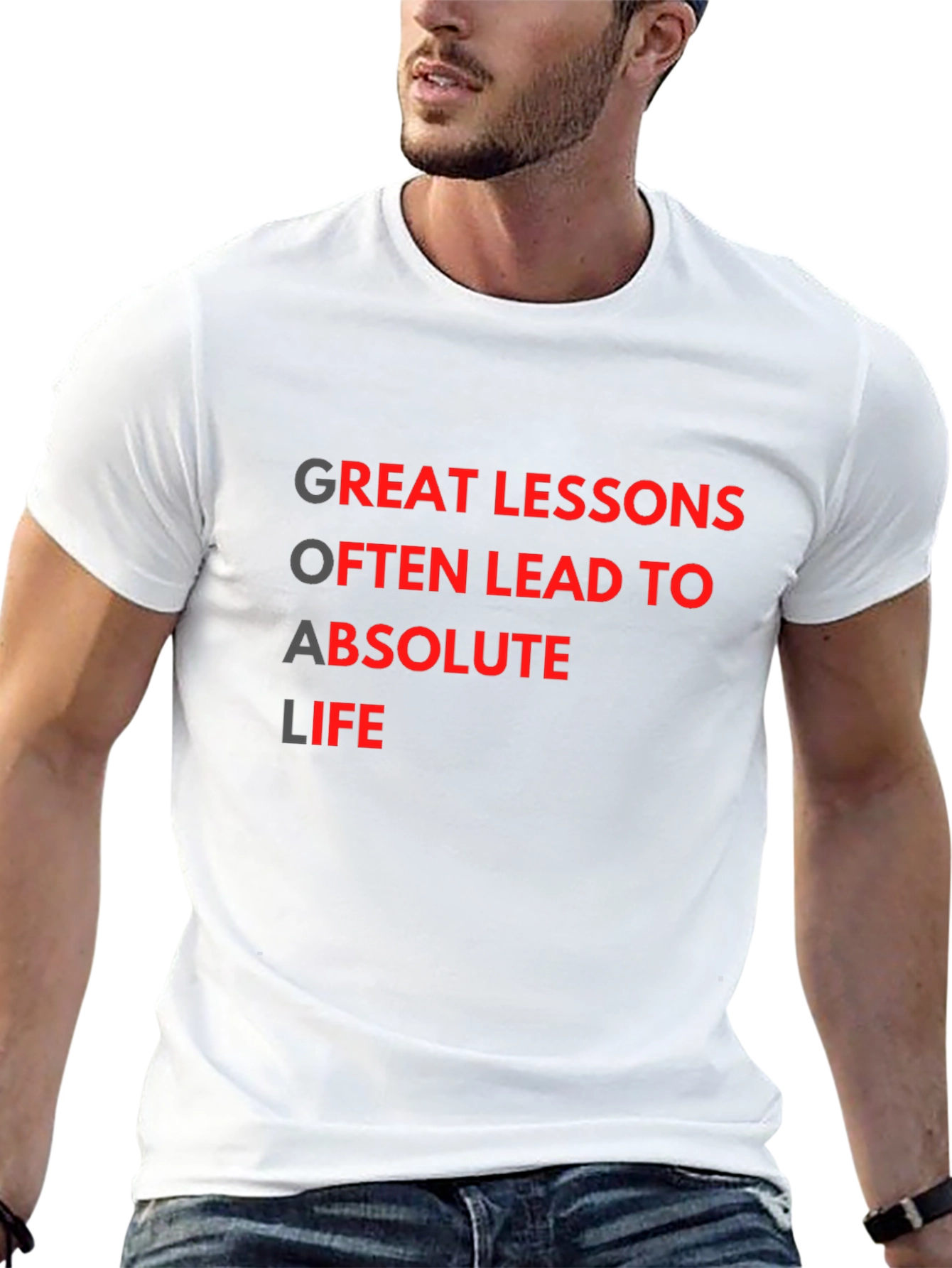 Motivational Goal Getter Black T-Shirt
