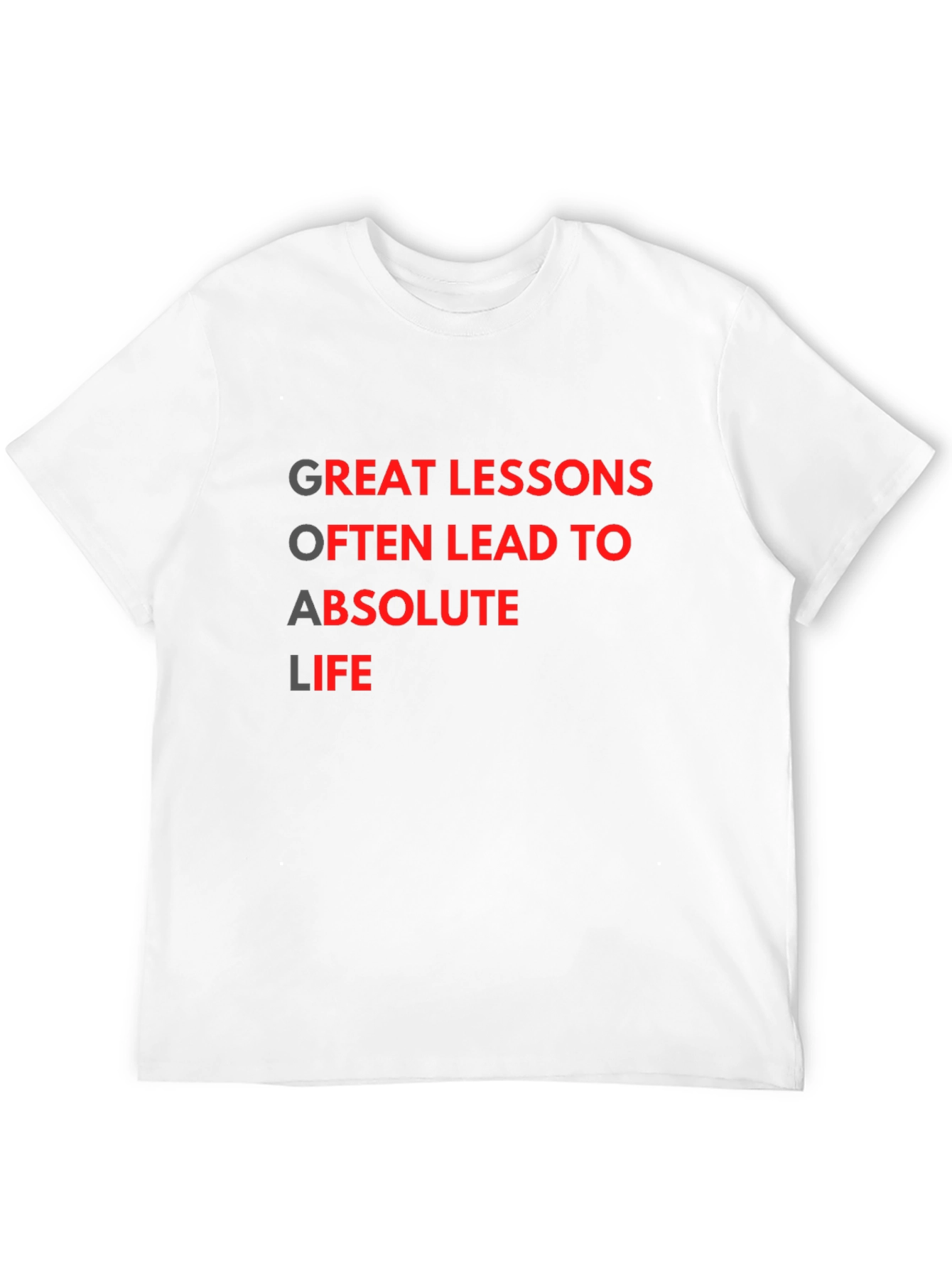 Motivational Goal Getter Black T-Shirt