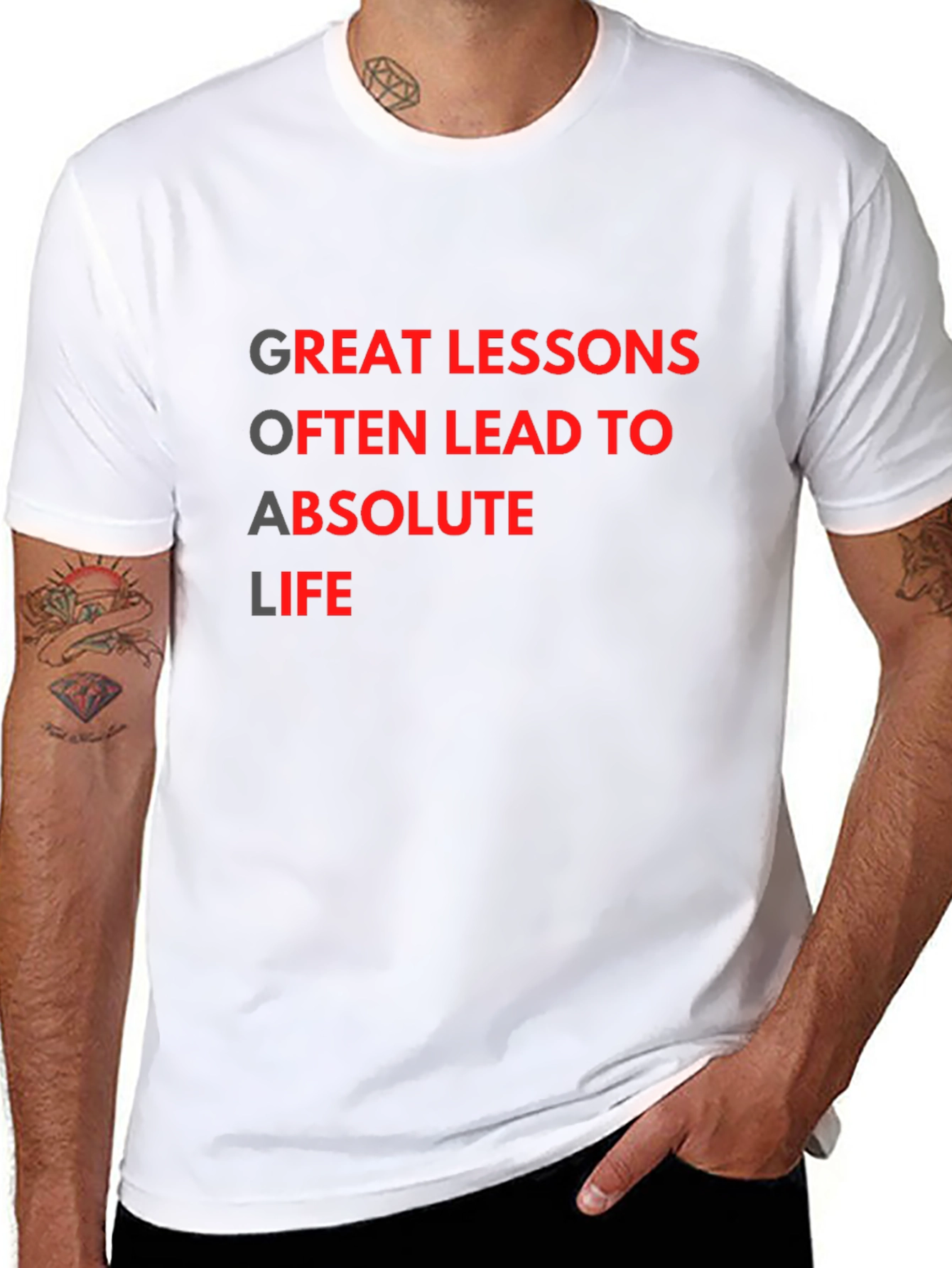 Motivational Goal Getter Black T-Shirt