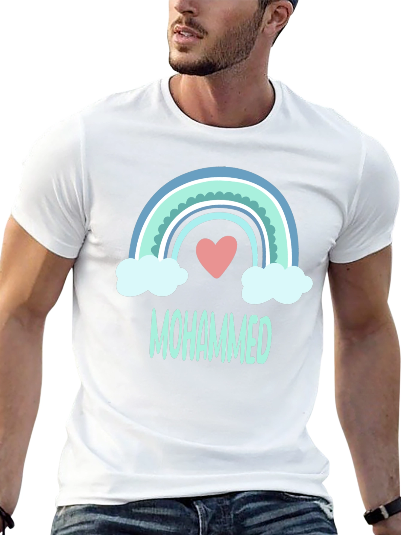 Mohammed Rainbow Heart T-Shirt