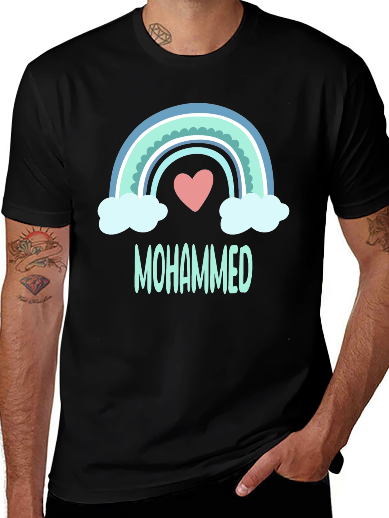 Mohammed Rainbow Heart T-Shirt
