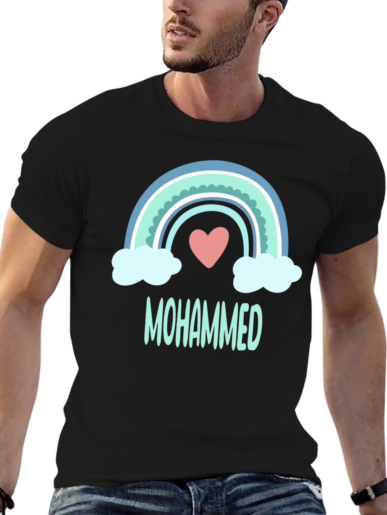 Mohammed Rainbow Heart T-Shirt