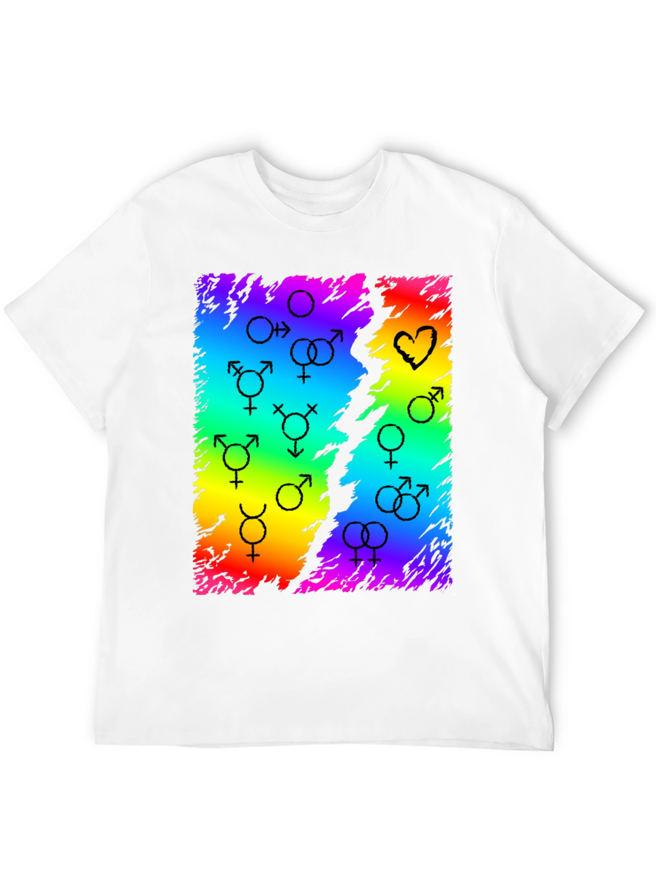 Rainbow Pride Symbol Graphic Tee