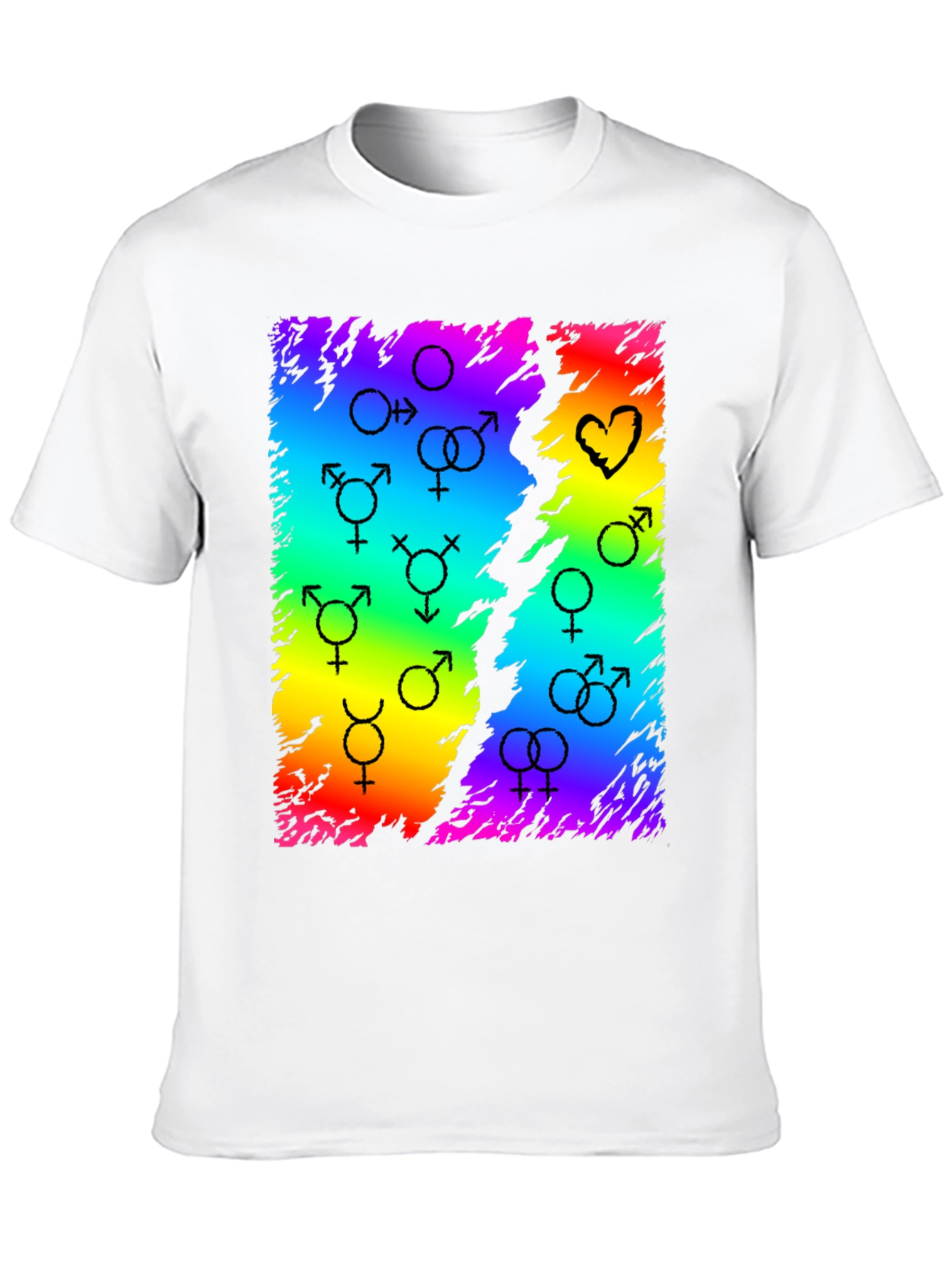 Rainbow Pride Symbol Graphic Tee
