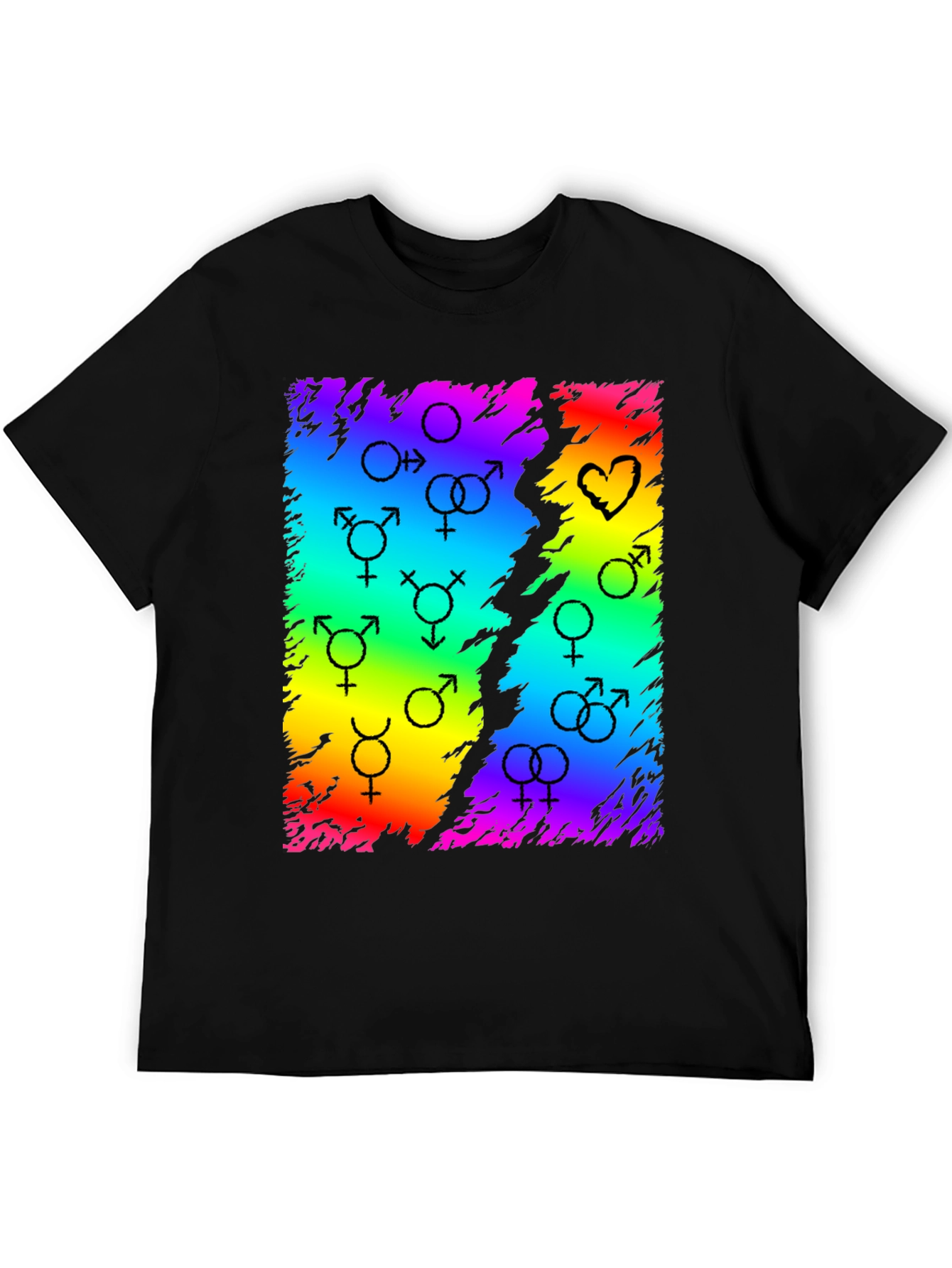 Rainbow Pride Symbol Graphic Tee