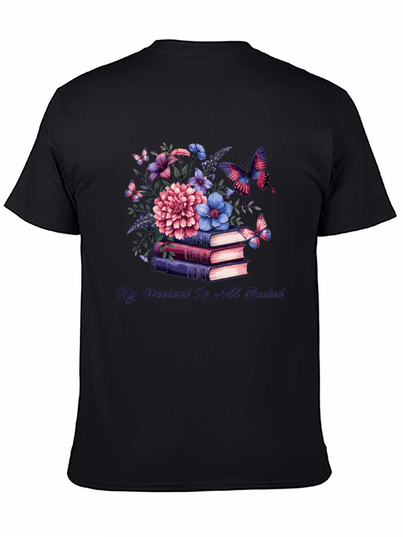 Floral Books T-Shirt - Weekend Reading