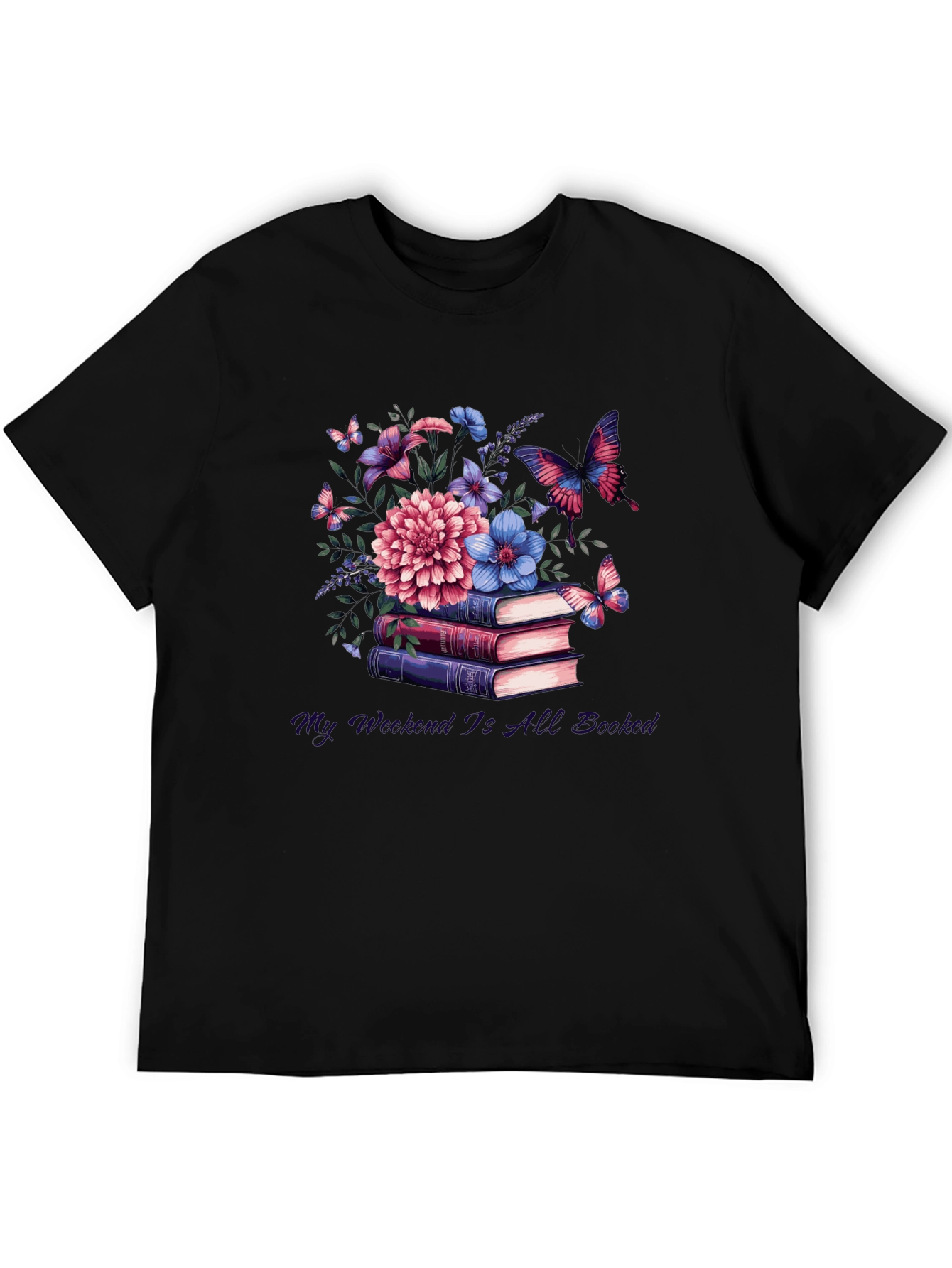 Floral Books T-Shirt - Weekend Reading