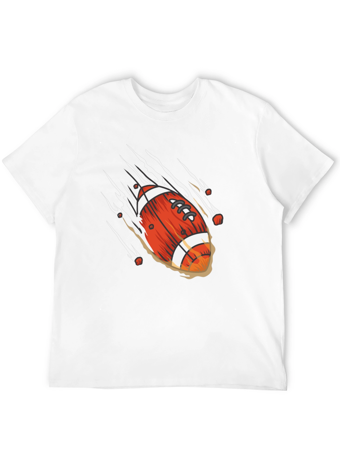 Football Graphic Black T-Shirt