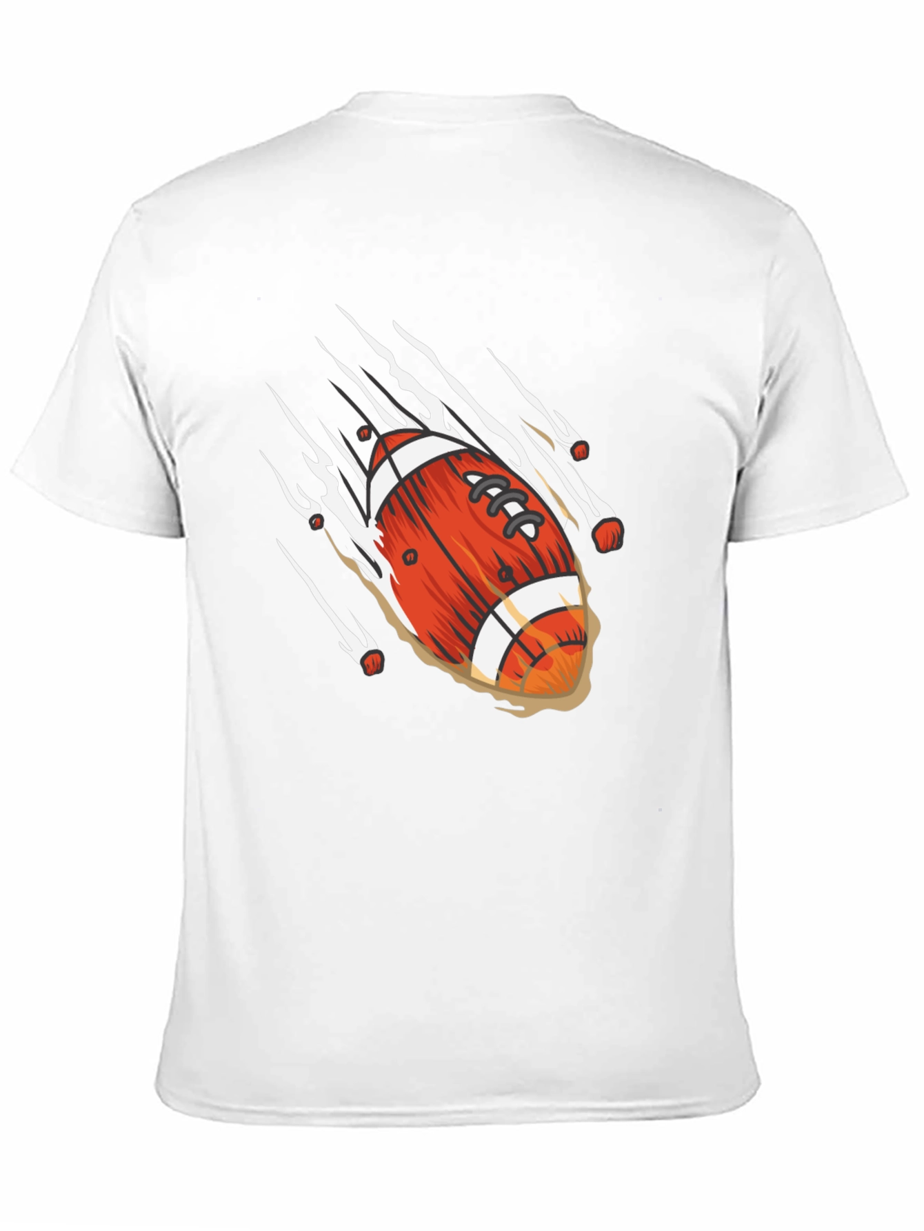 Football Graphic Black T-Shirt