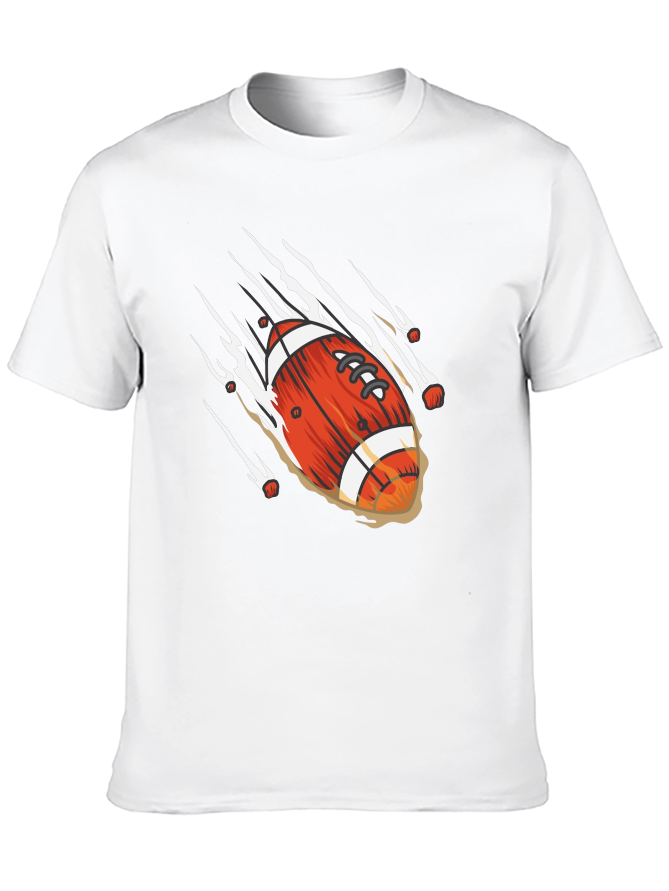 Football Graphic Black T-Shirt