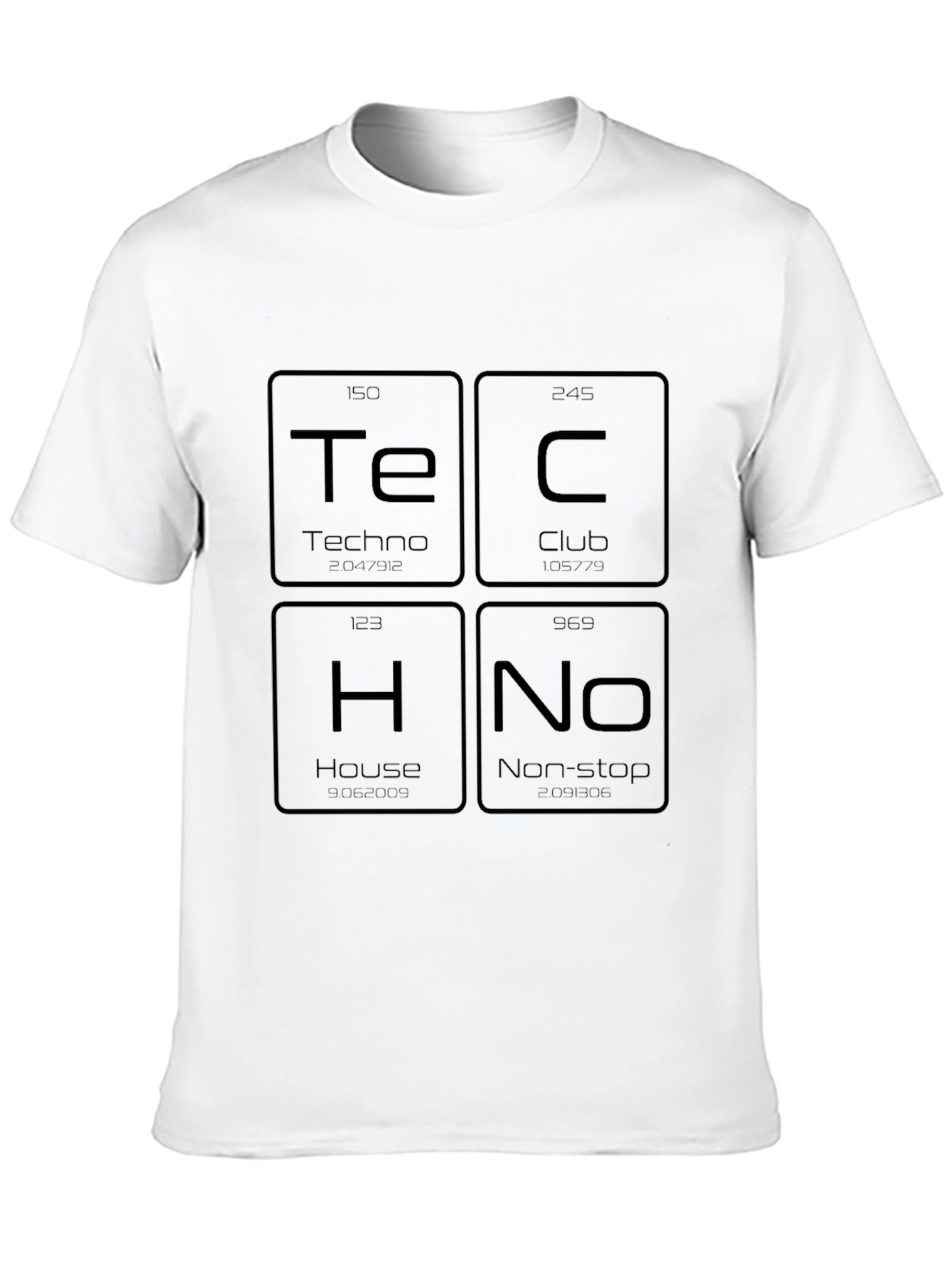 Techno Music T-Shirt - Periodic Table Style