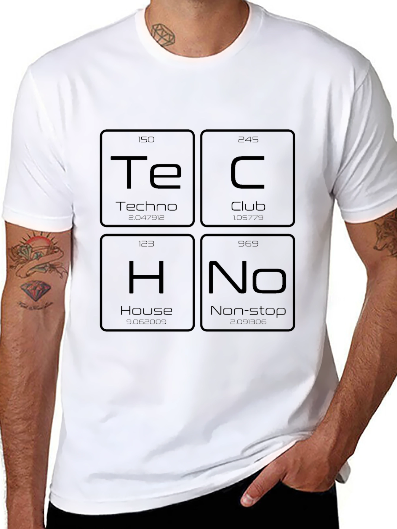 Techno Music T-Shirt - Periodic Table Style