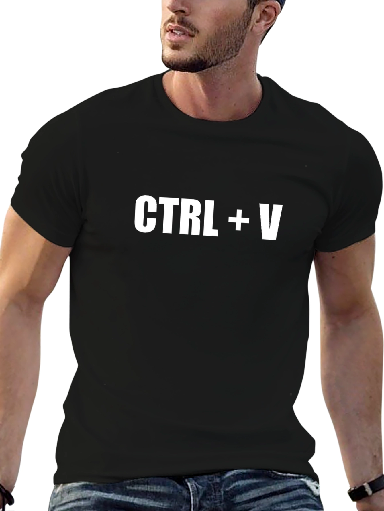 CTRL + V Paste Funny Programmer T-Shirt