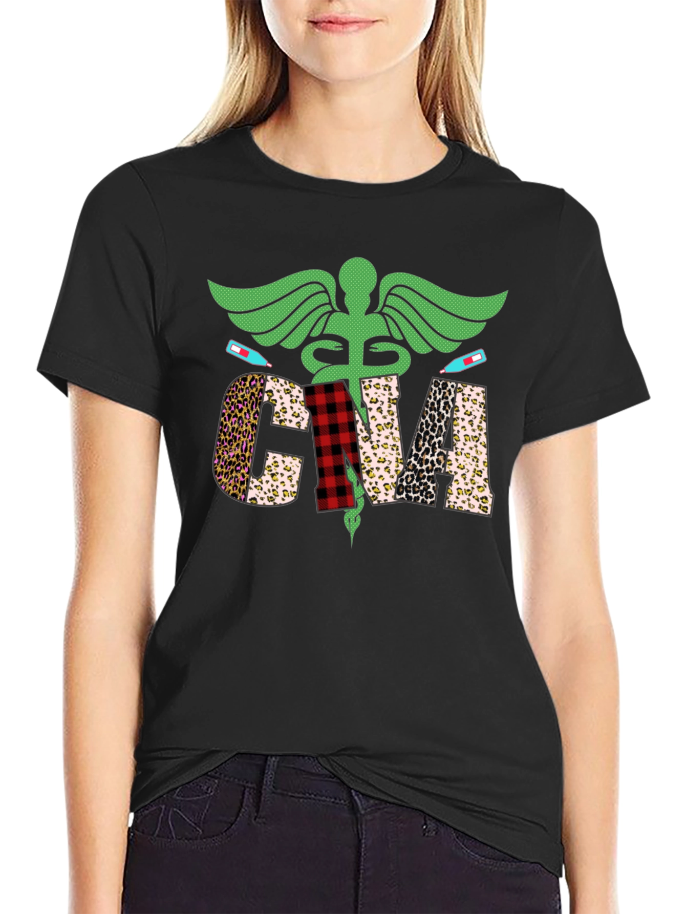 CNA Patterned Graphic Tee