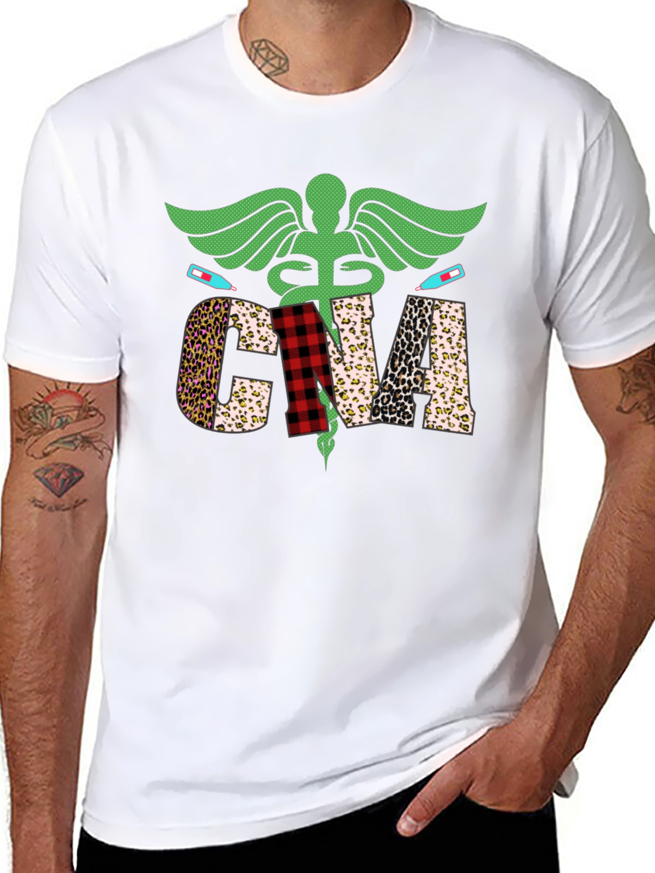 CNA Patterned Graphic Tee