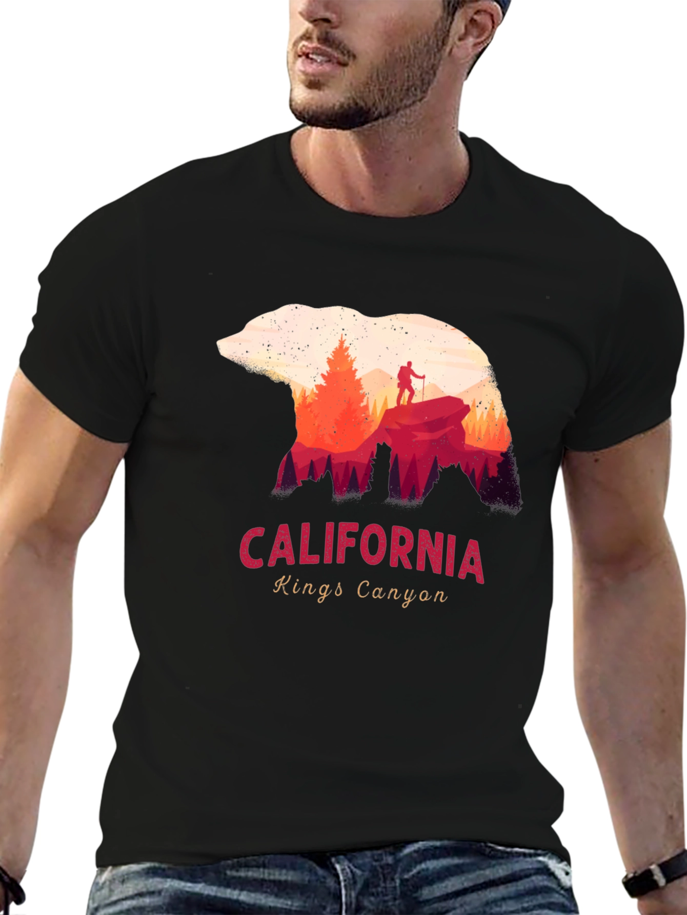California Kings Canyon Bear Graphic Tee