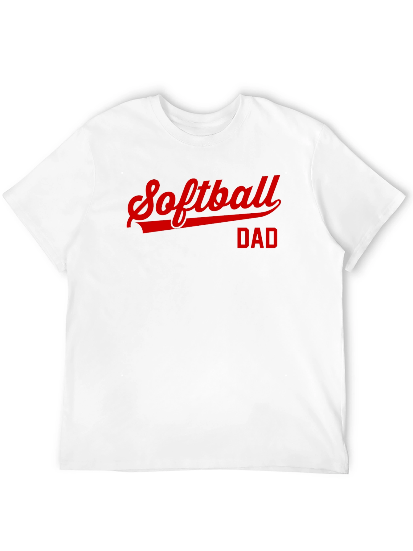 Softball Dad Black Graphic Tee