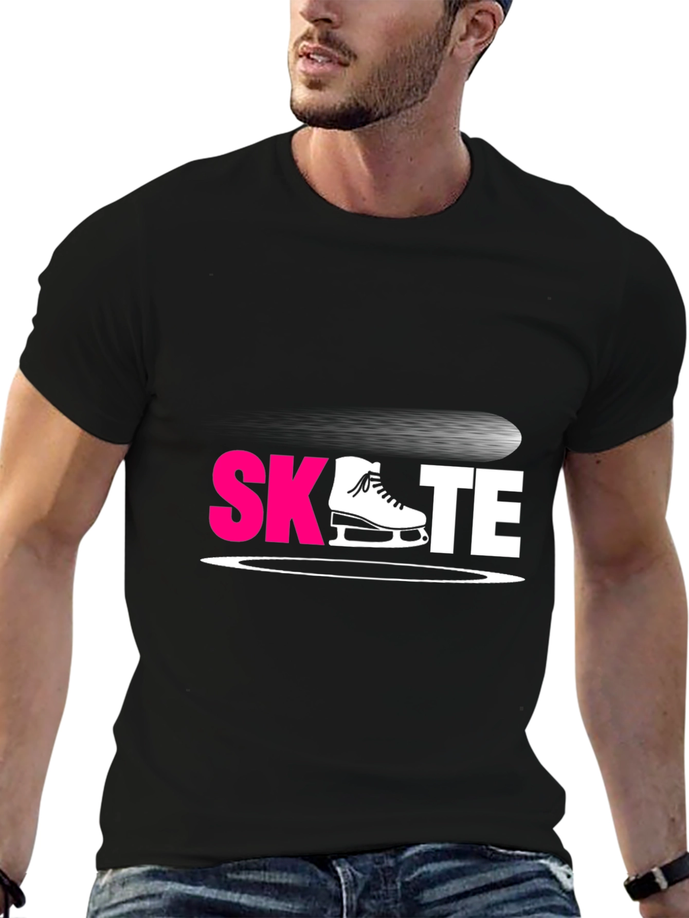 Skate Graphic Tee - Black Short Sleeve Shirt