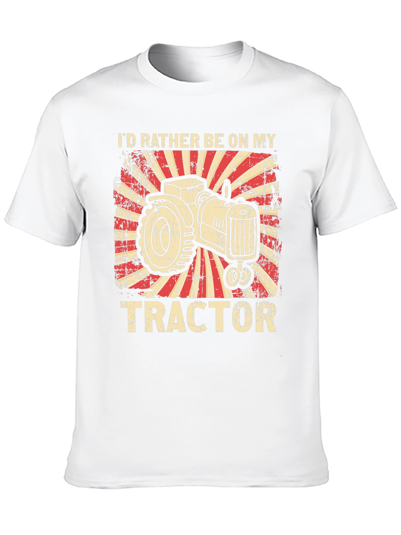 Id Rather Be On My Tractor Graphic T-Shirt
