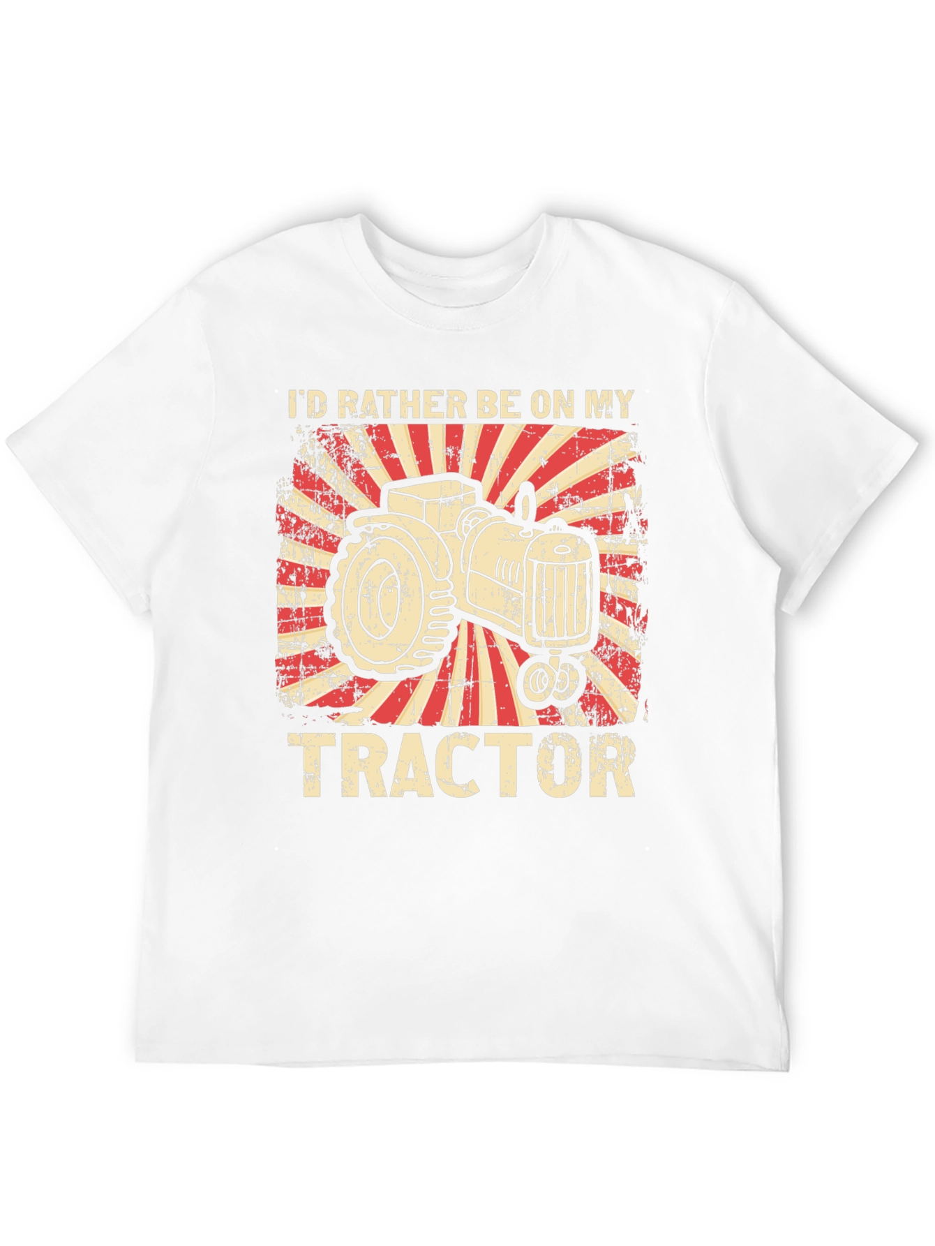 Id Rather Be On My Tractor Graphic T-Shirt