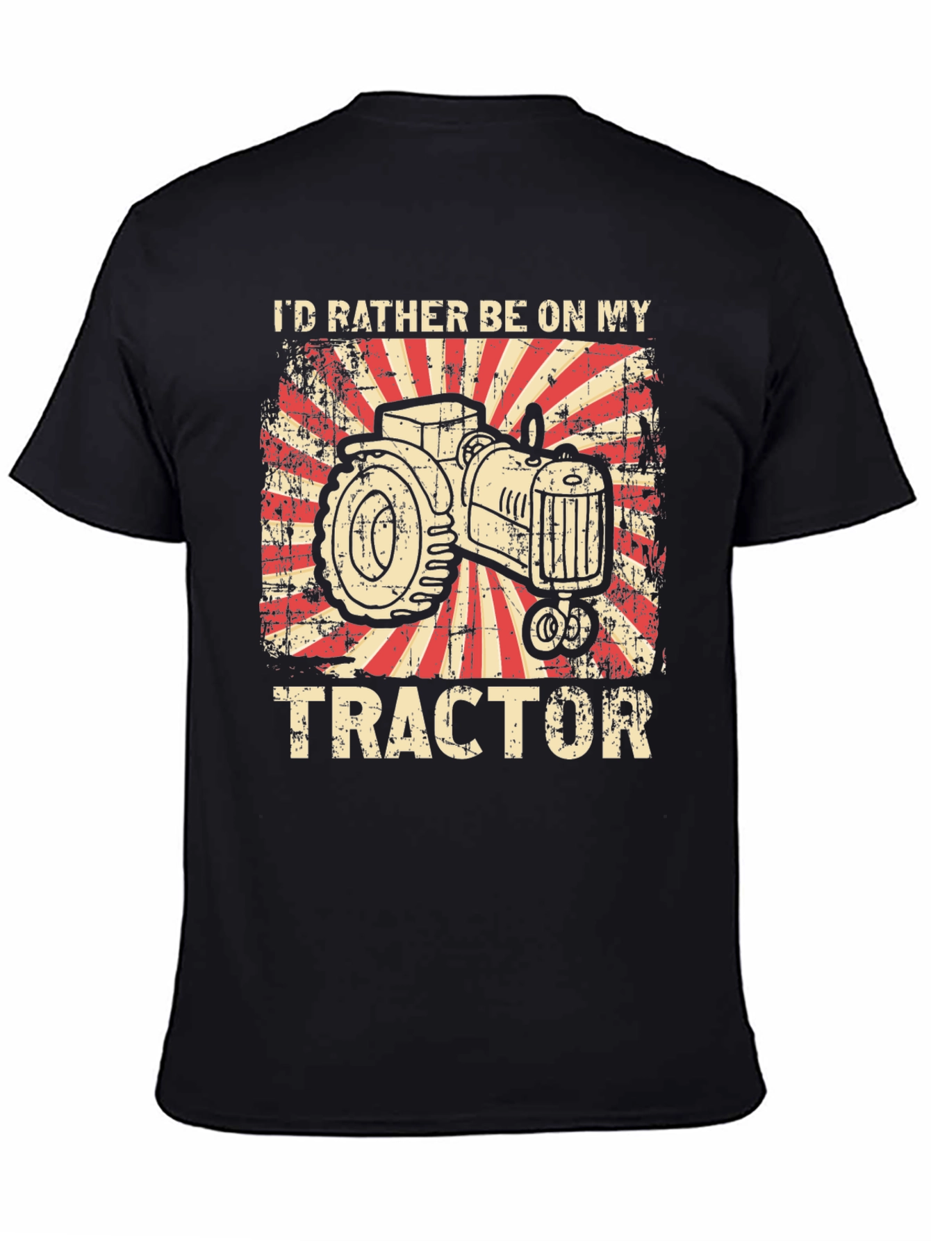 Id Rather Be On My Tractor Graphic T-Shirt