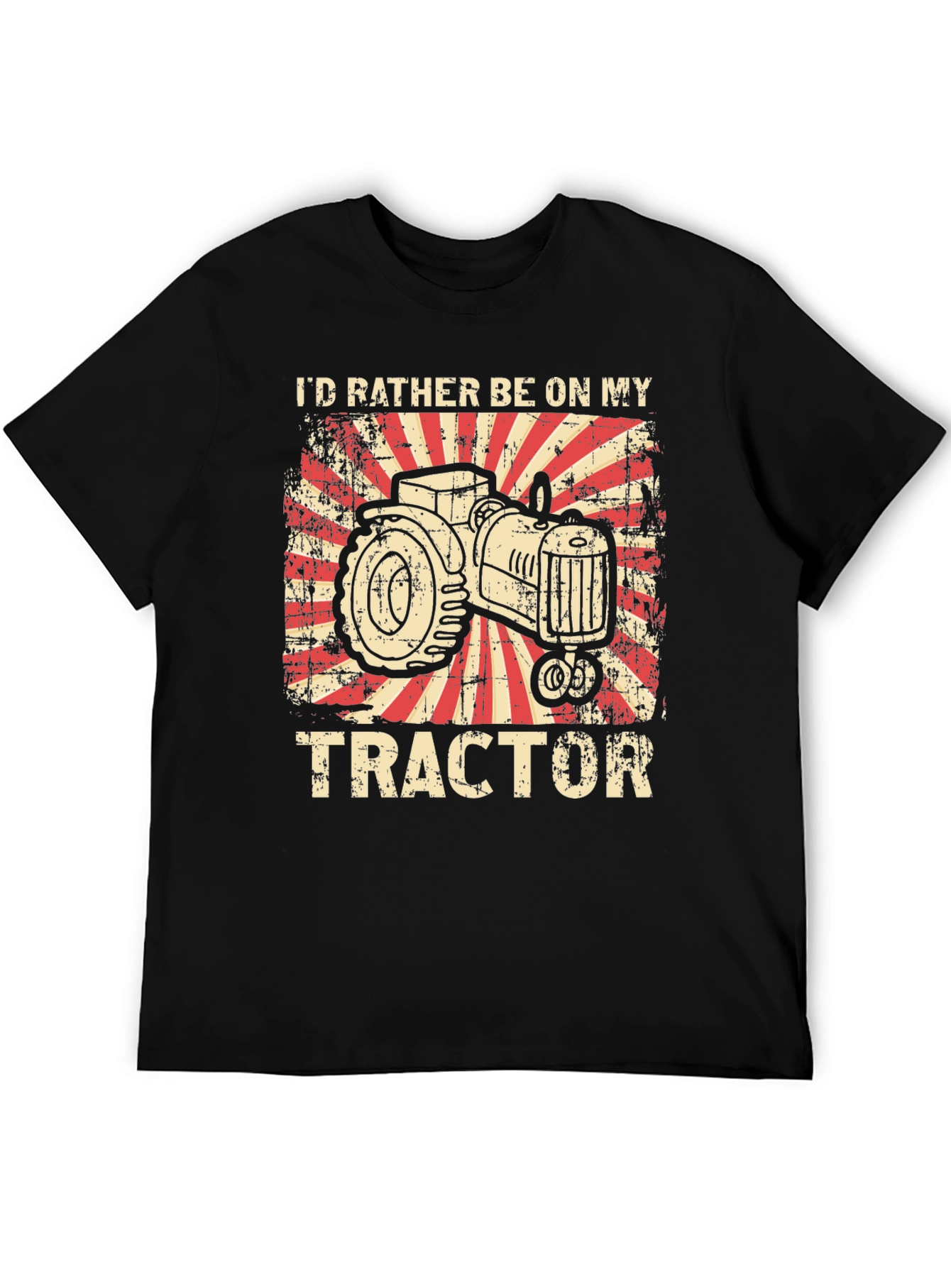 Id Rather Be On My Tractor Graphic T-Shirt