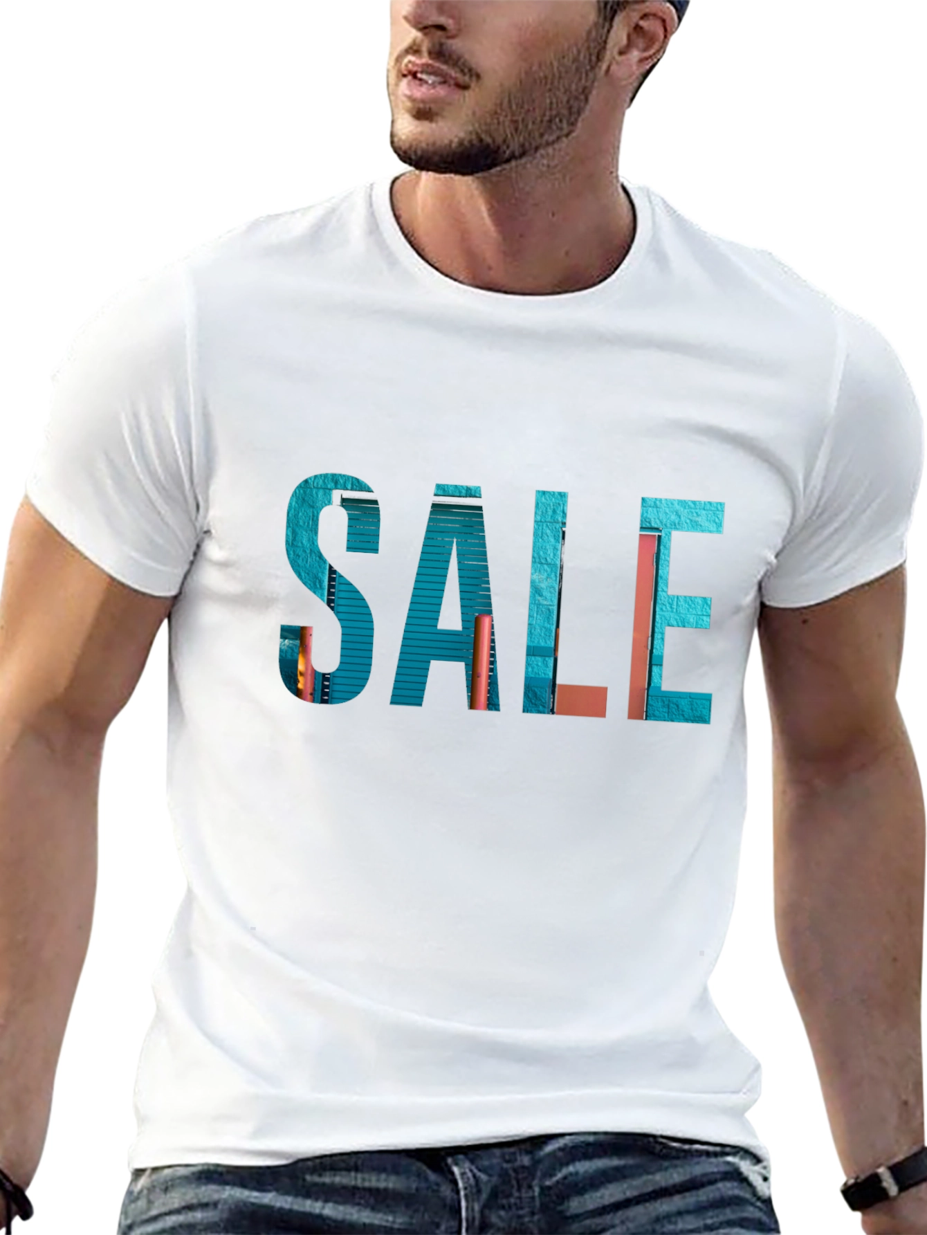 Sale Graphic Black T-Shirt