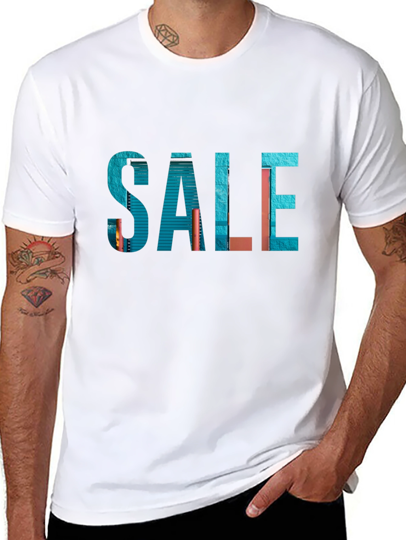 Sale Graphic Black T-Shirt