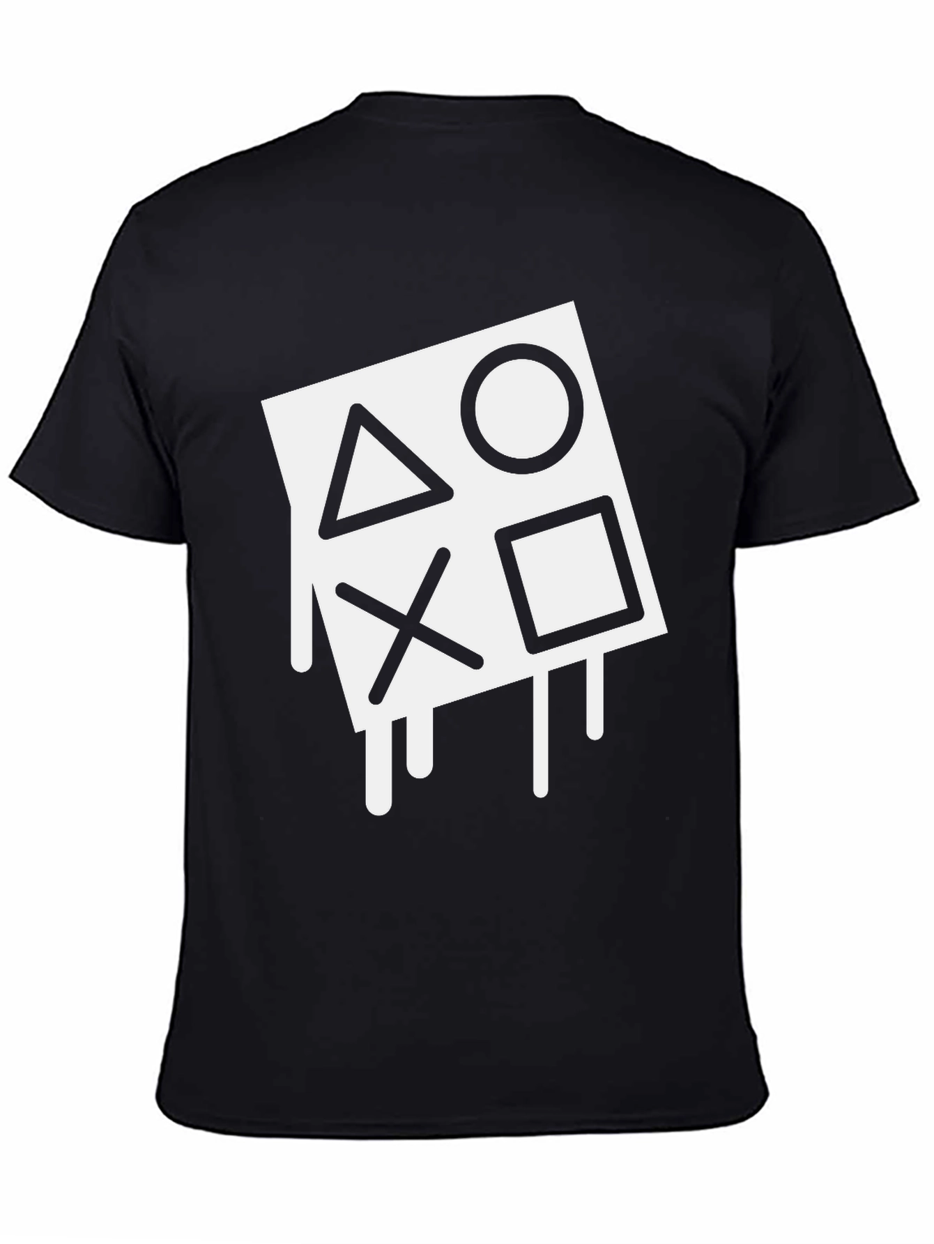 Playstation Symbol Dripping Graphic T-Shirt - Gamer Apparel