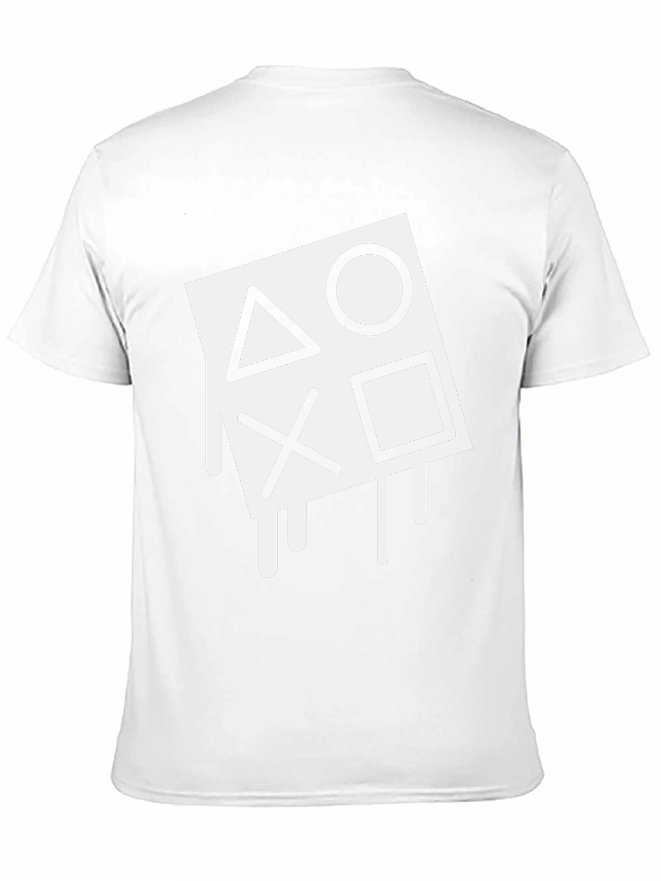 Playstation Symbol Dripping Graphic T-Shirt - Gamer Apparel