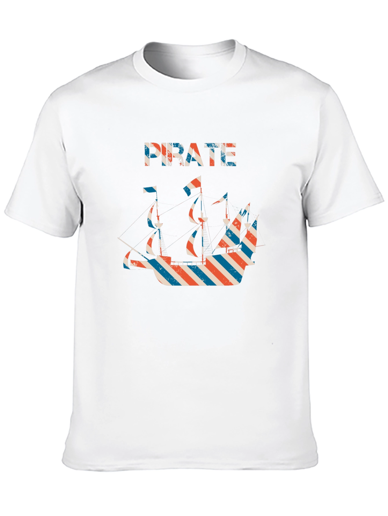 Pirate Ship Graphic Black T-Shirt