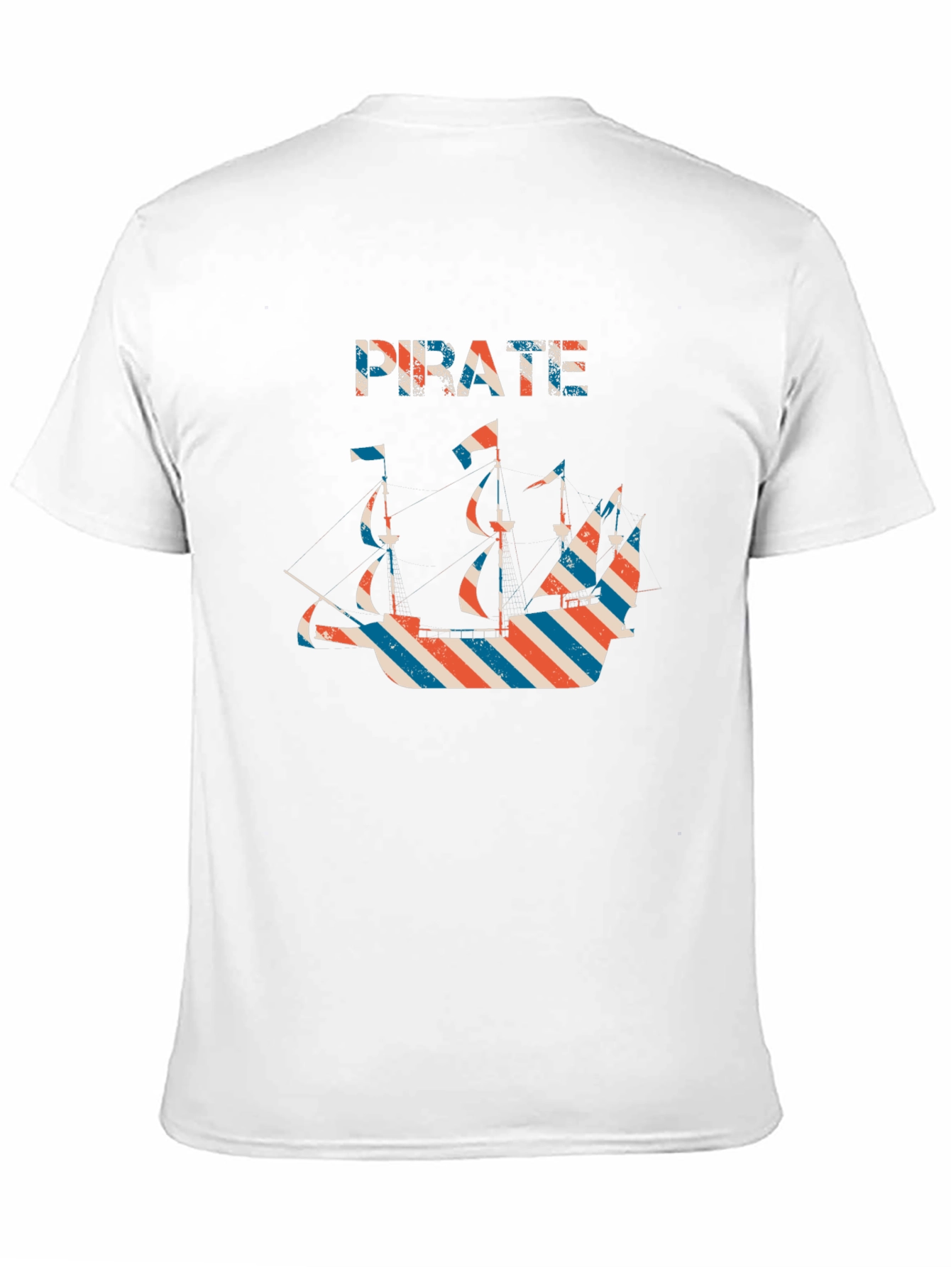 Pirate Ship Graphic Black T-Shirt