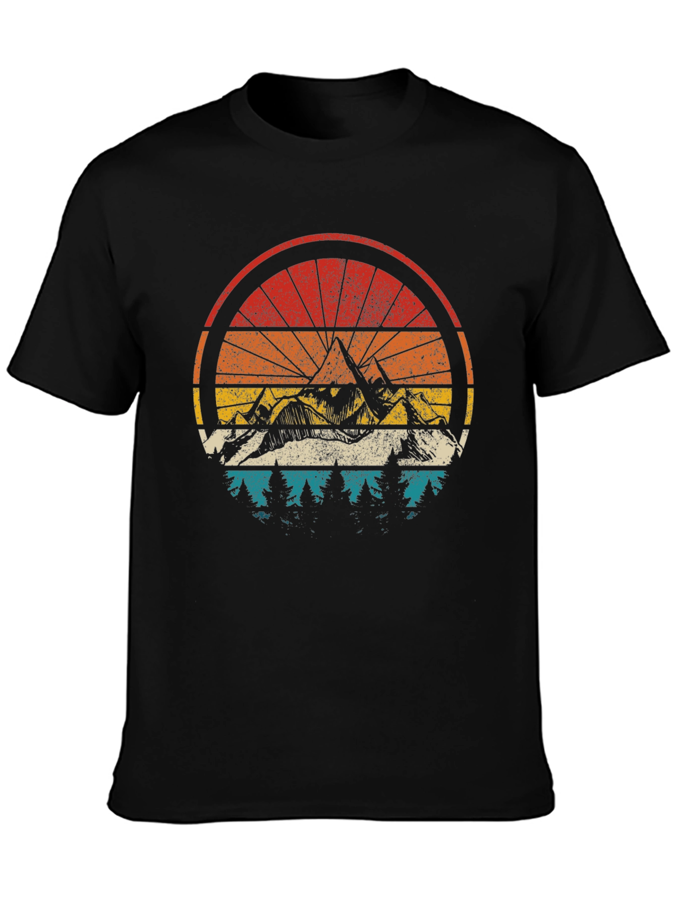 Mountain Bike Sunset Graphic Tee