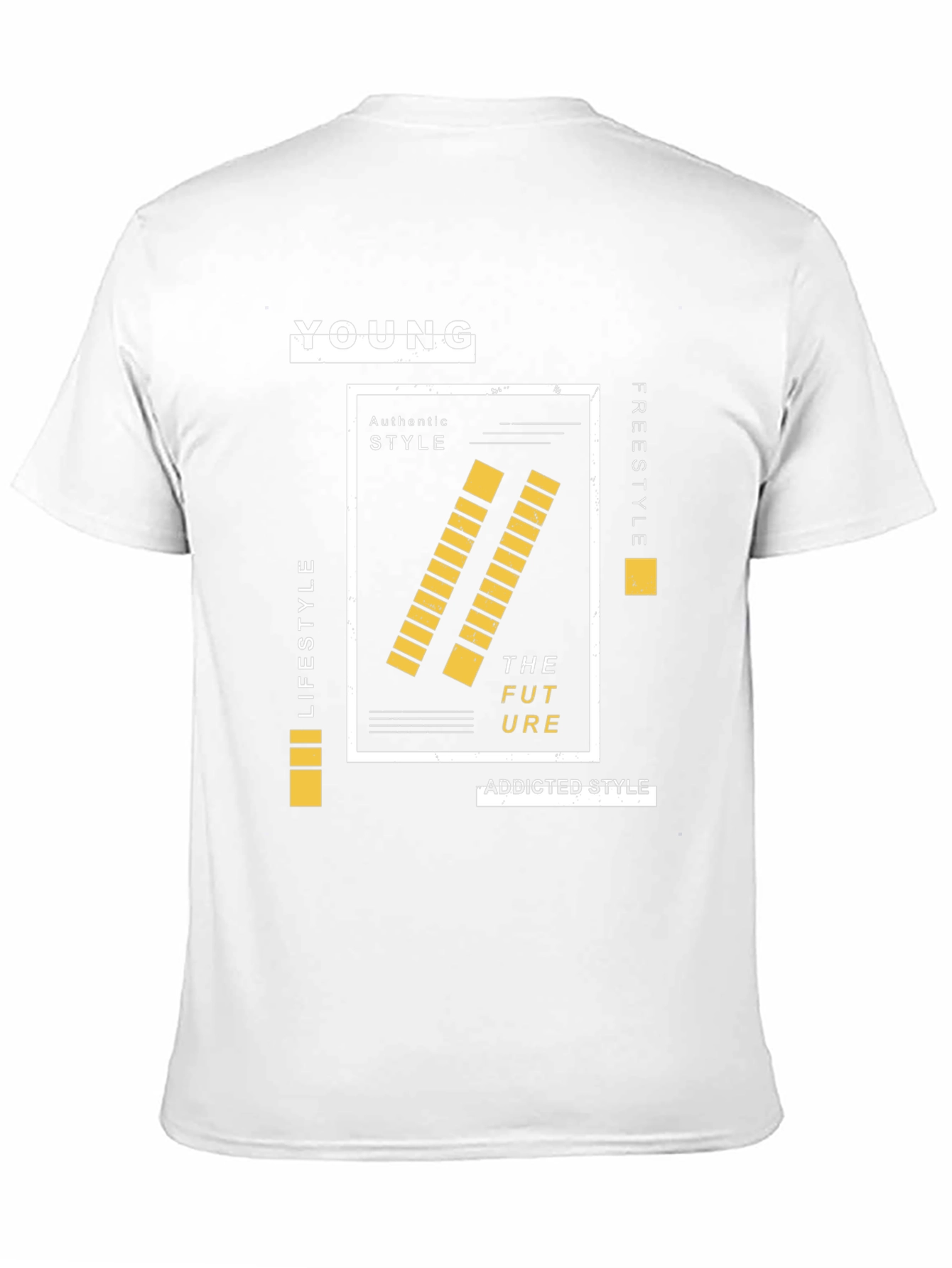 Young Future Graphic Print Mens Black T-shirt