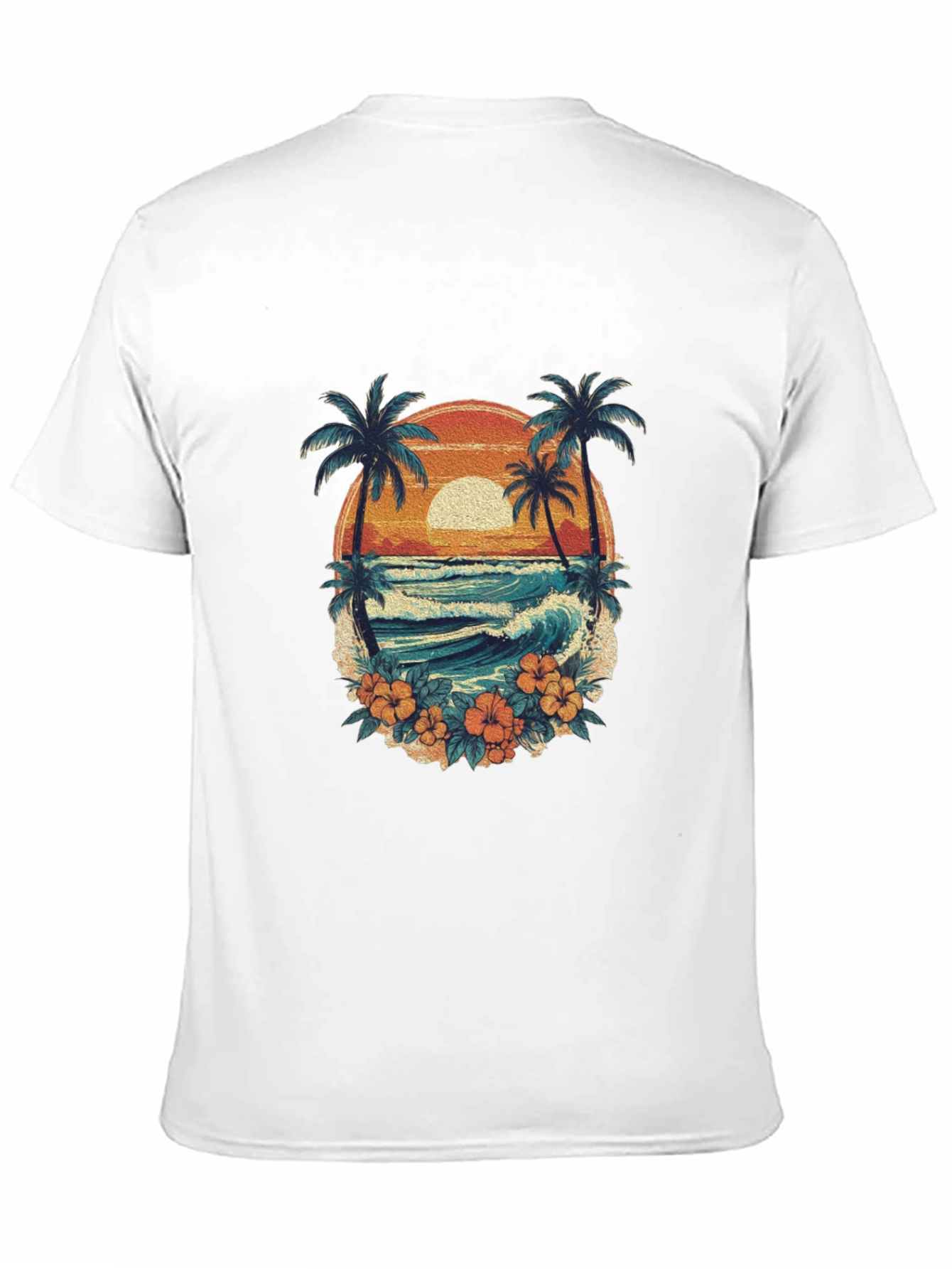 Retro Sunset Beach Graphic Tee
